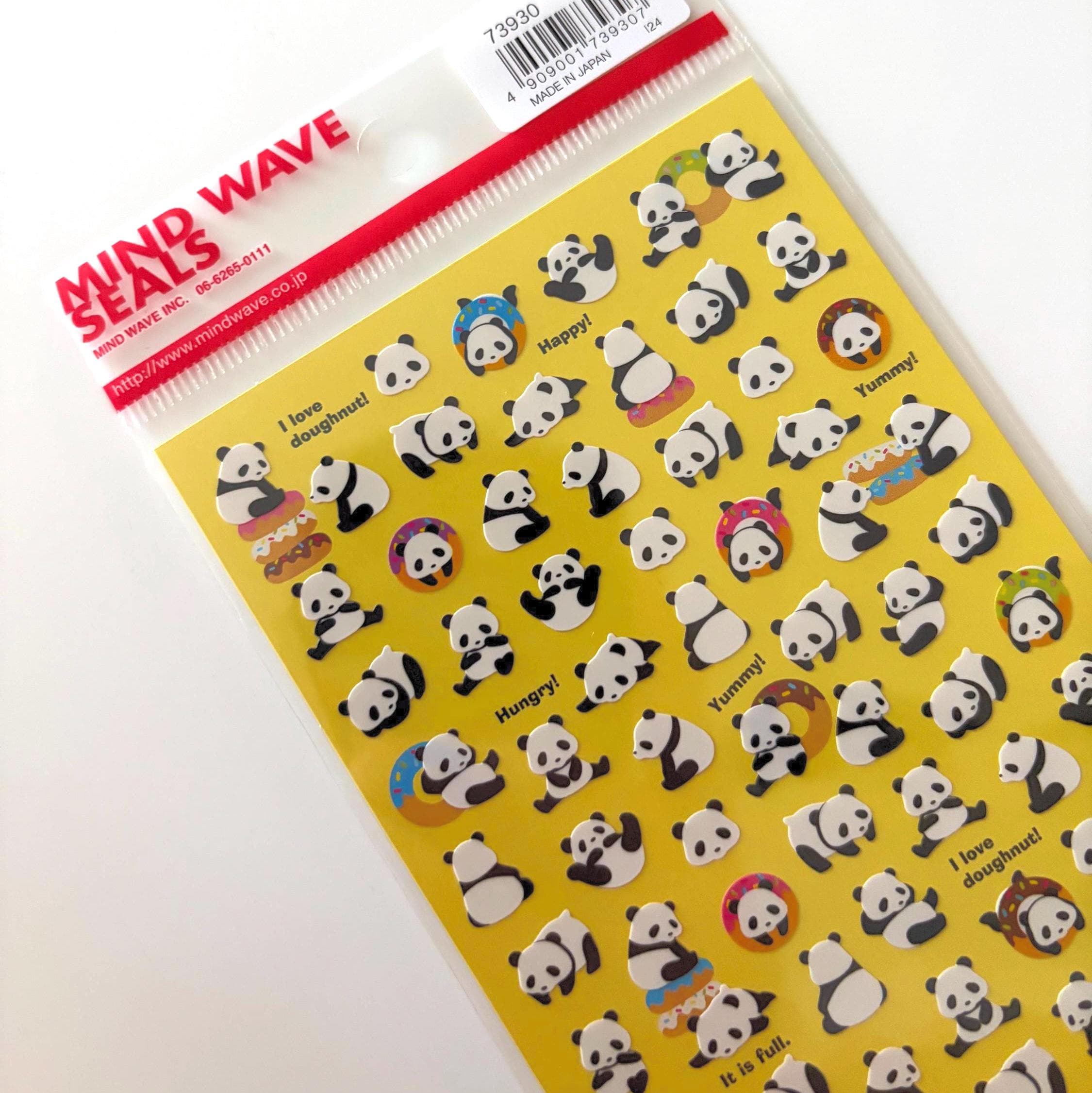 Panda Sticker Sheet MIND WAVE JAPAN