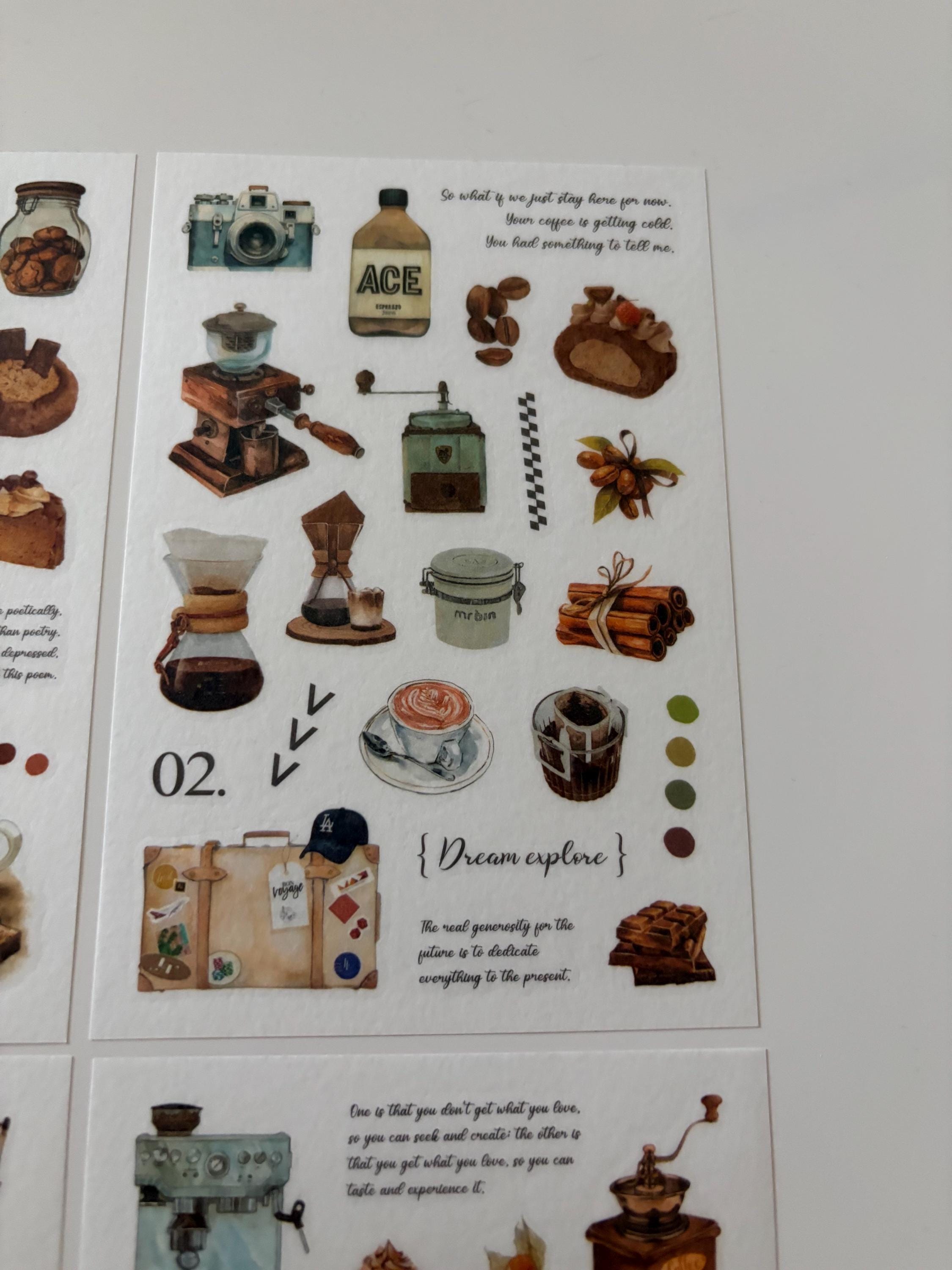 Coffee Washi Stickers
