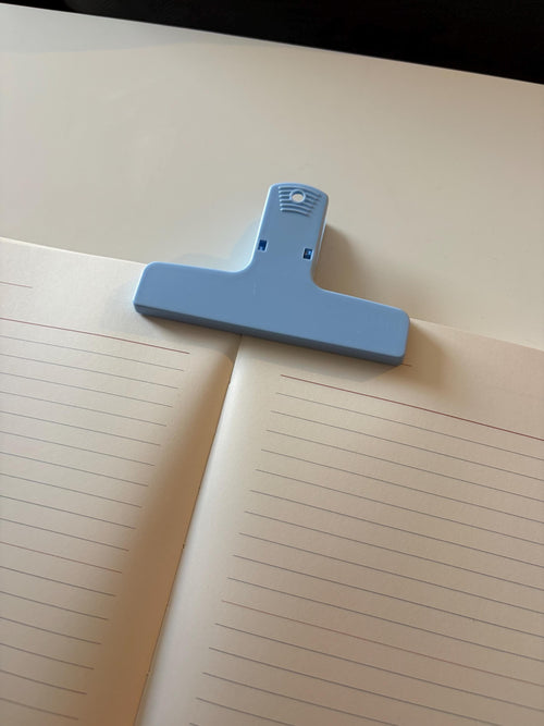 Blue Journal Clip Page Holder