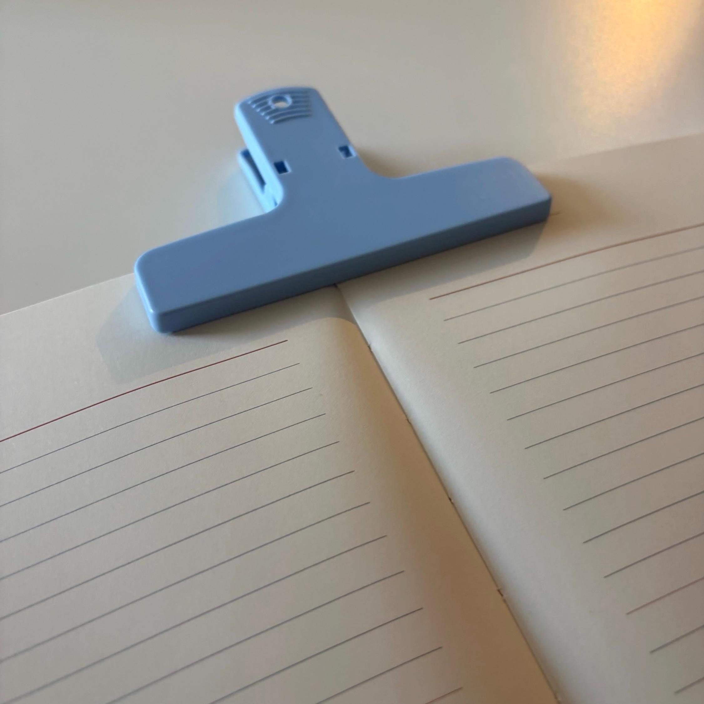 Blue Journal Clip Page Holder