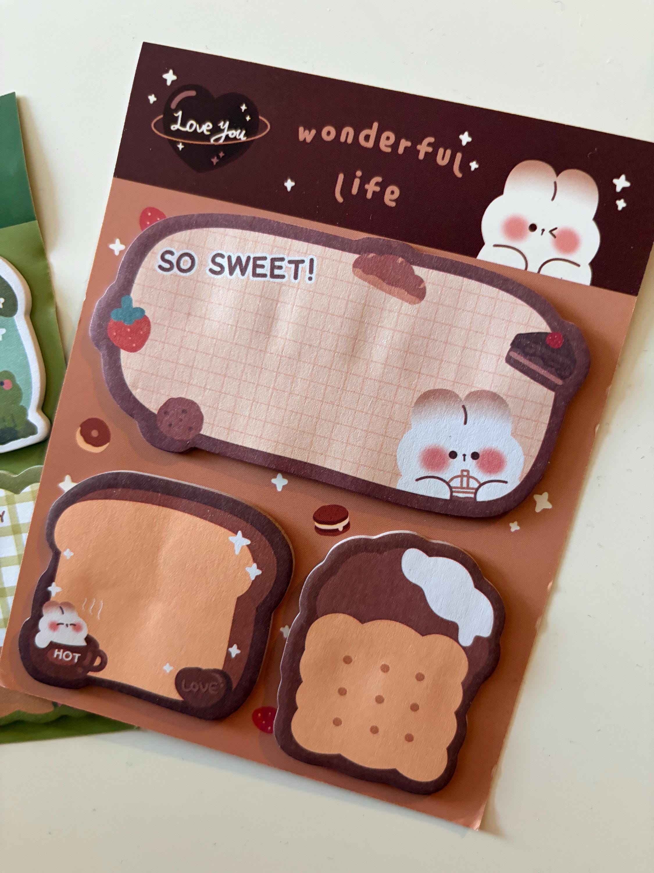 Kawaii Korean Style Memo Pad – Bear, Frog, Bunny Designs Stationery
