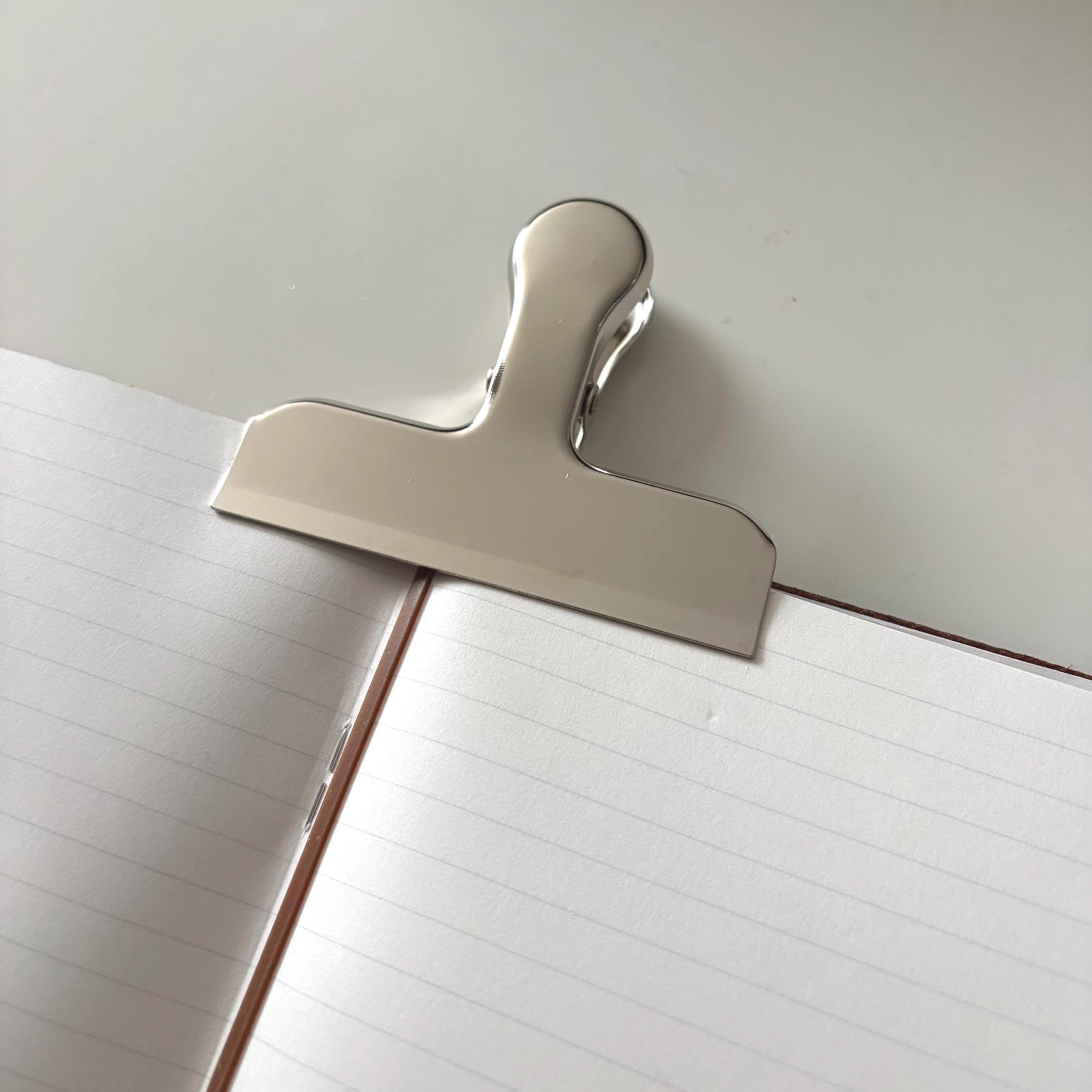 Silver Style Journal Clip Page Holder