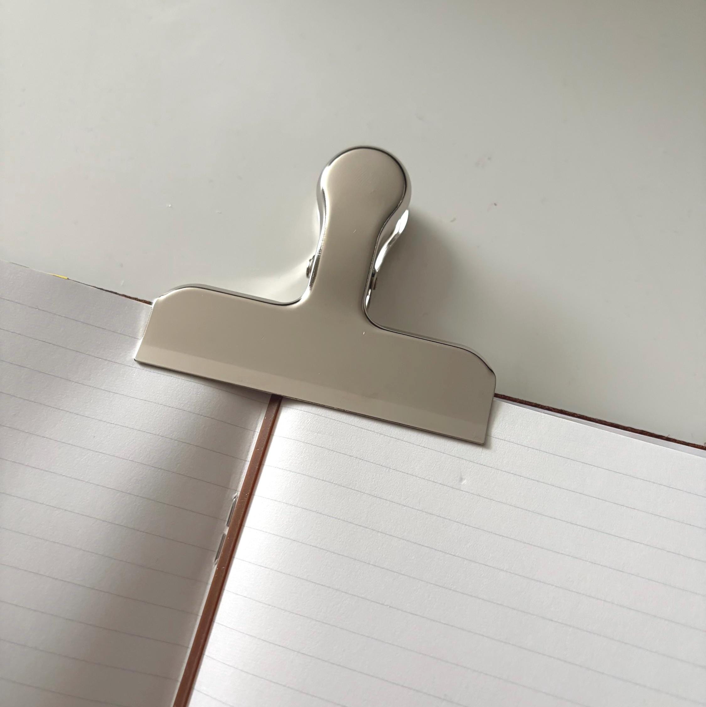 Silver Style Journal Clip Page Holder