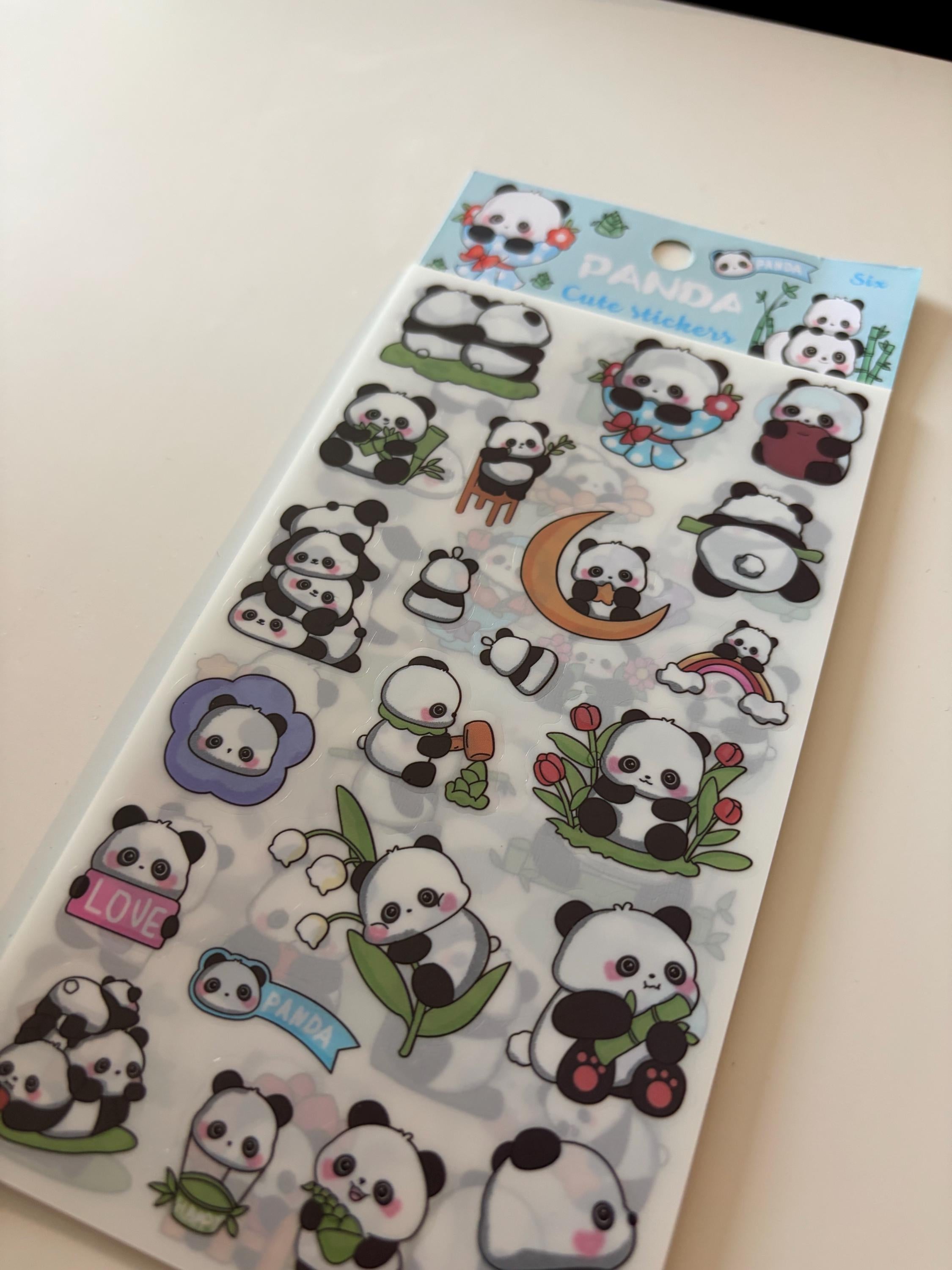Panda Sticker Sheet