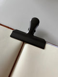 Black Metal Style Journal Clip Page Holder