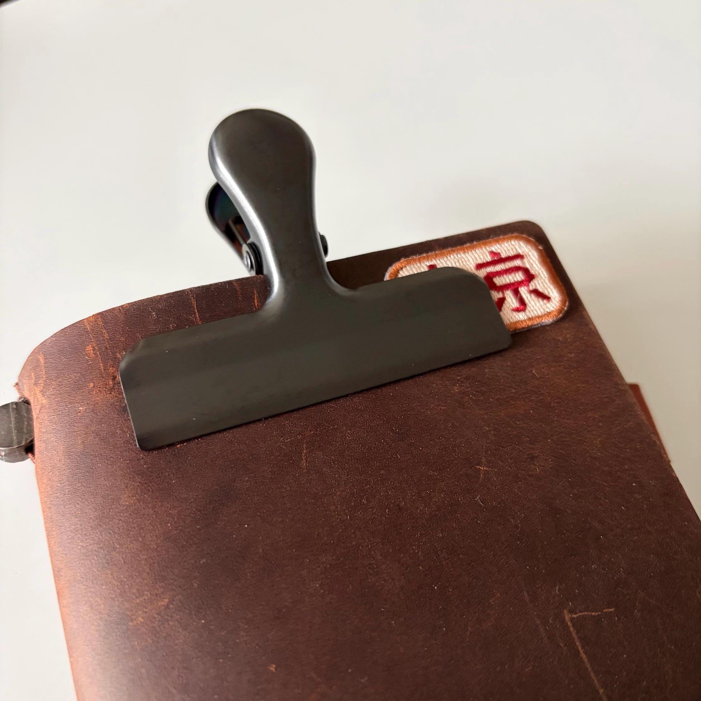 Black Metal Style Journal Clip Page Holder
