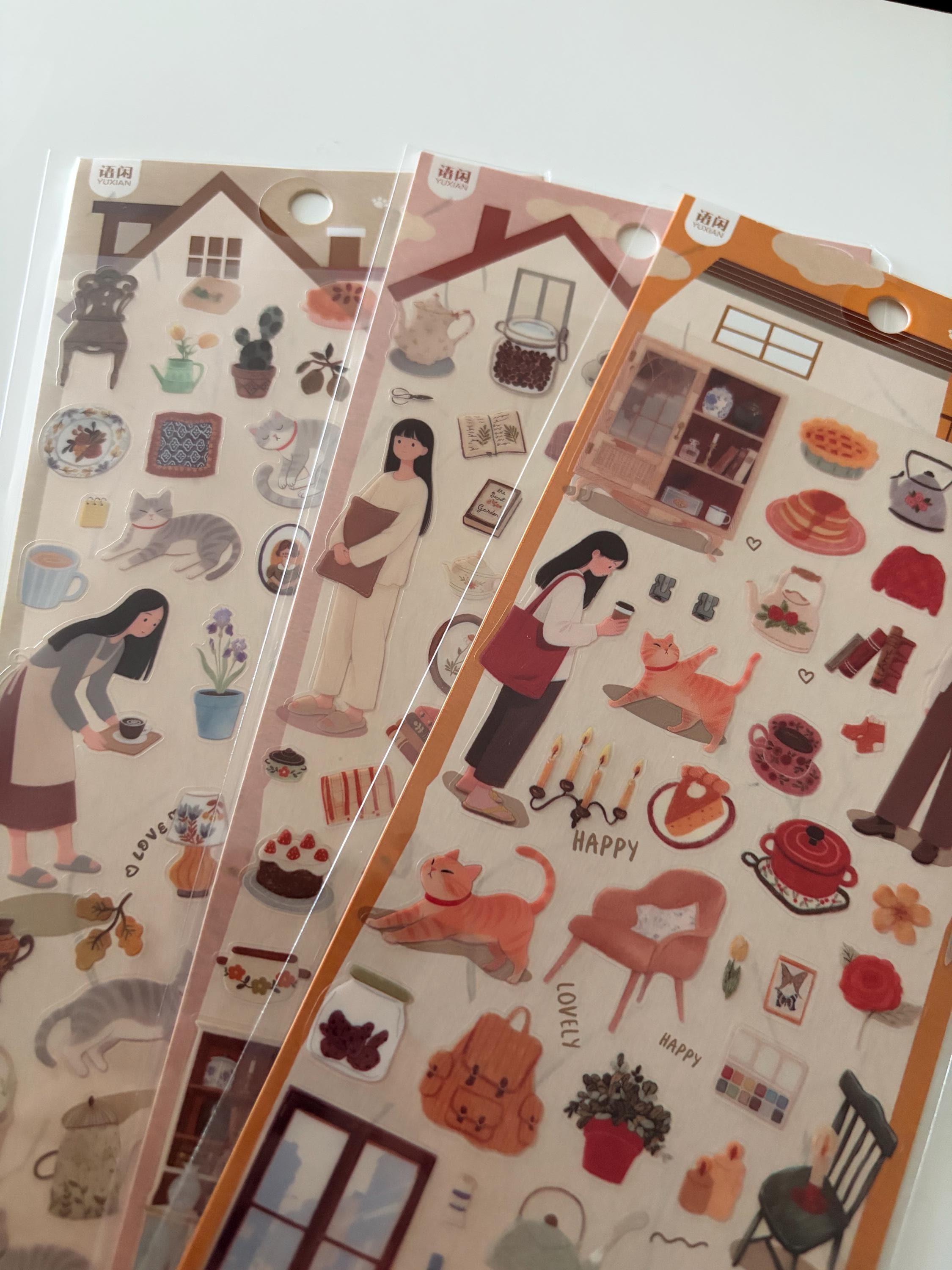 Modern Sticker Sheet – Japanese Korean Stationery, Planner Journal Stickers