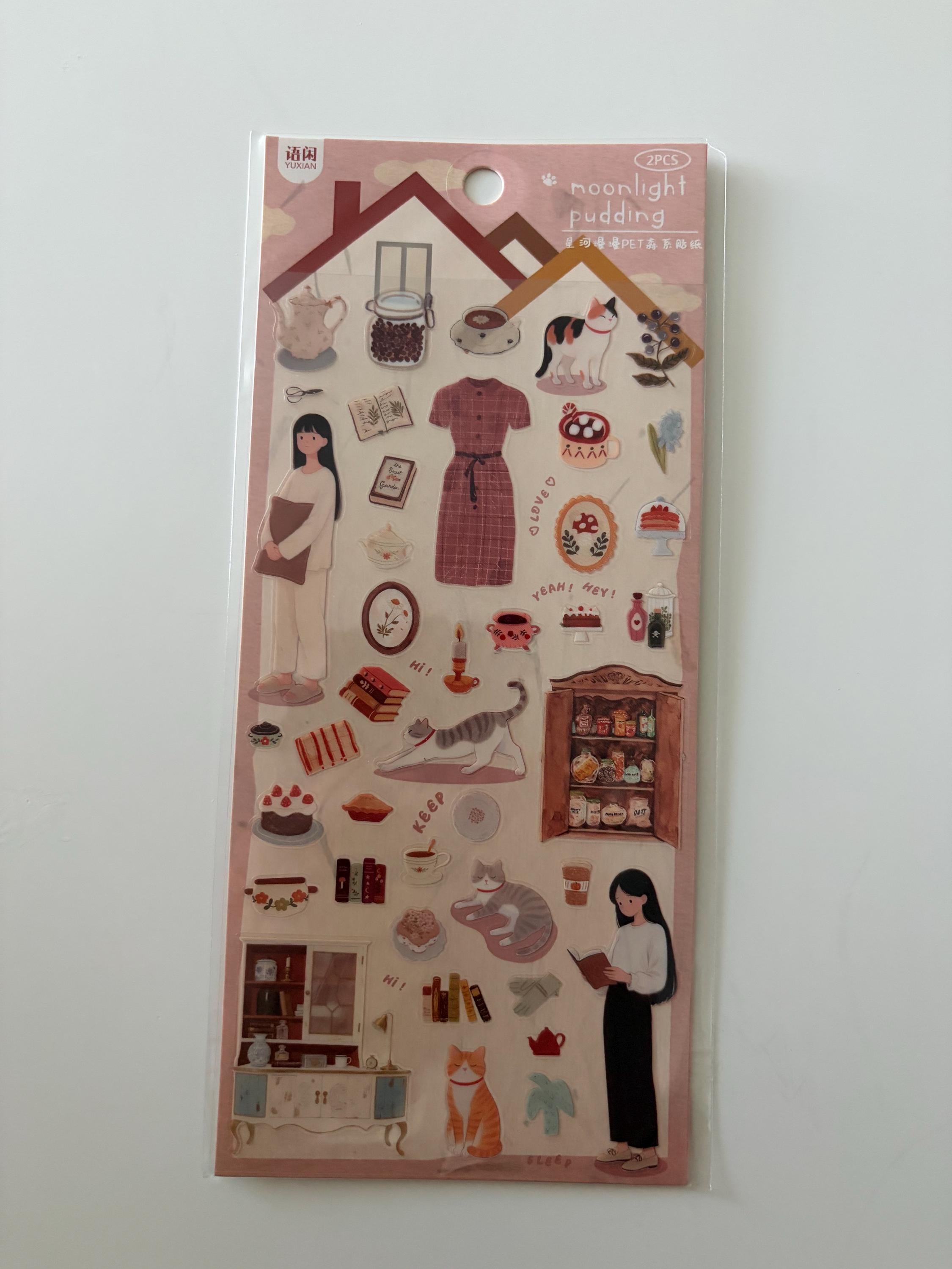Modern Sticker Sheet – Japanese Korean Stationery, Planner Journal Stickers