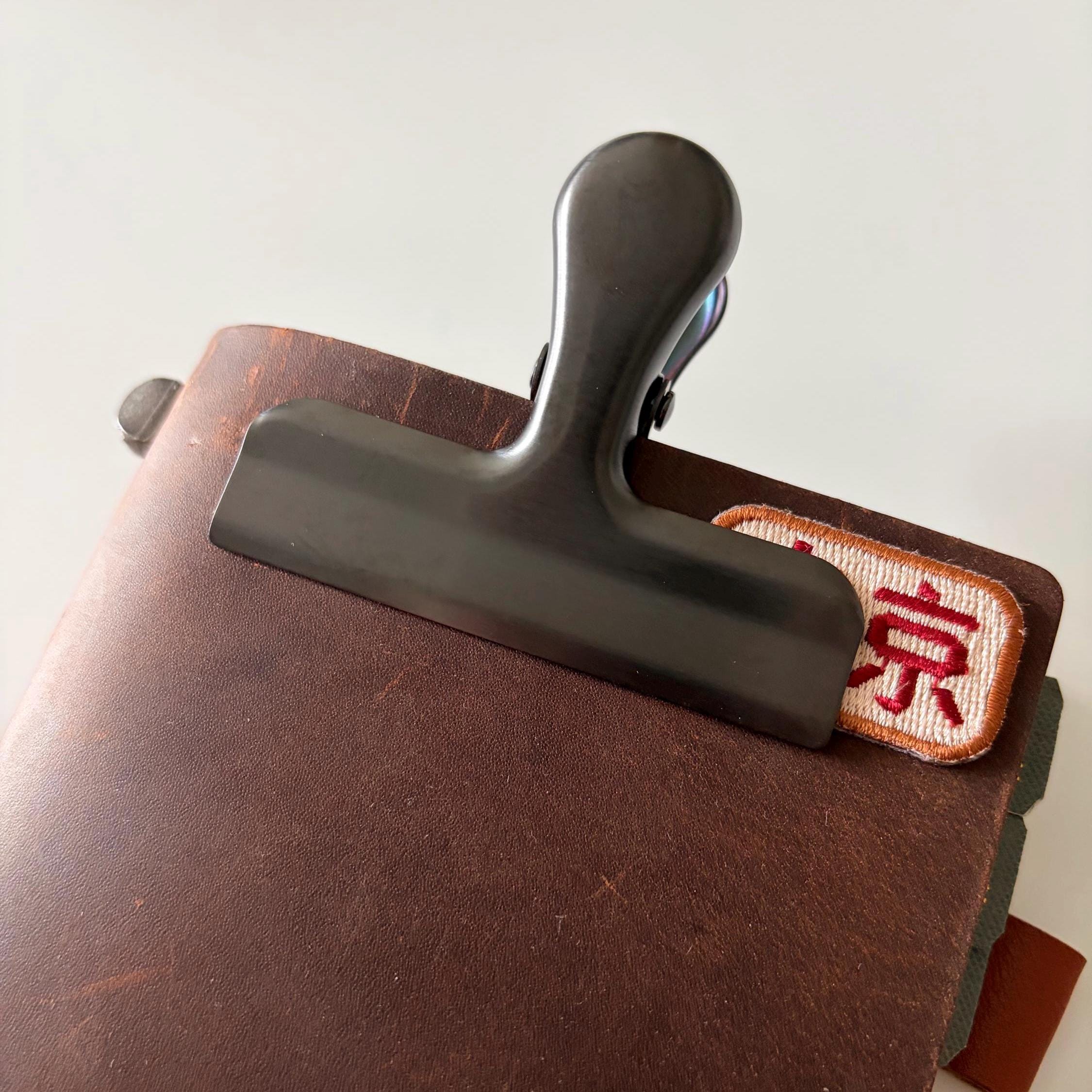 Black Metal Style Journal Clip Page Holder