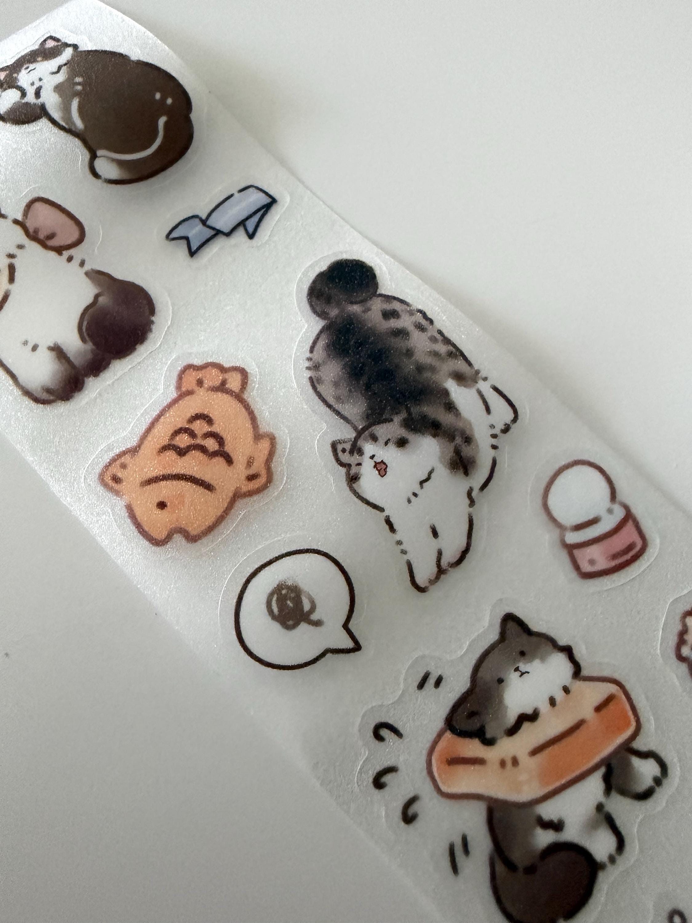 Cat Japanese Washi Tape, Kawaii PET Tape Roll