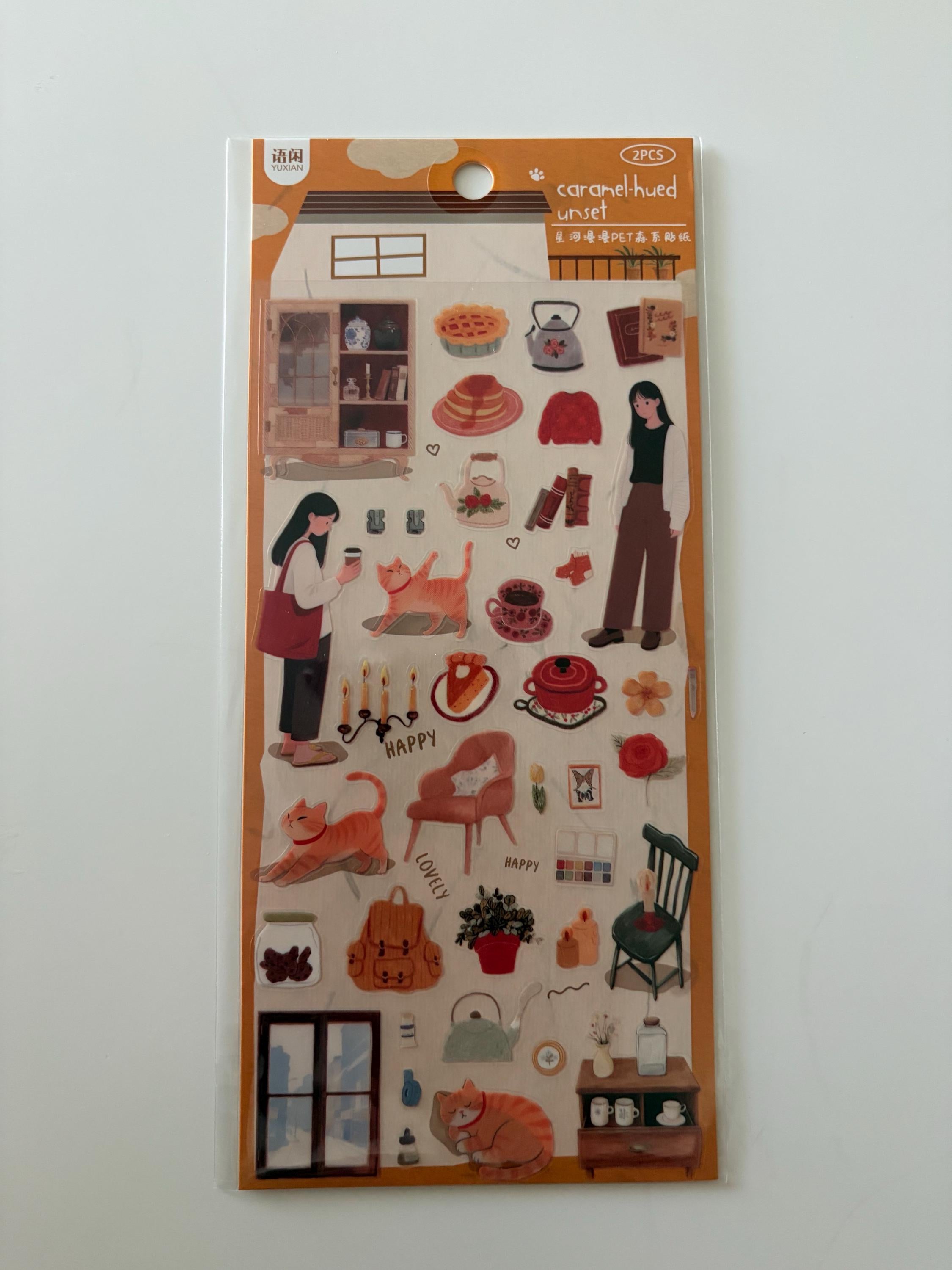 Modern Sticker Sheet – Japanese Korean Stationery, Planner Journal Stickers