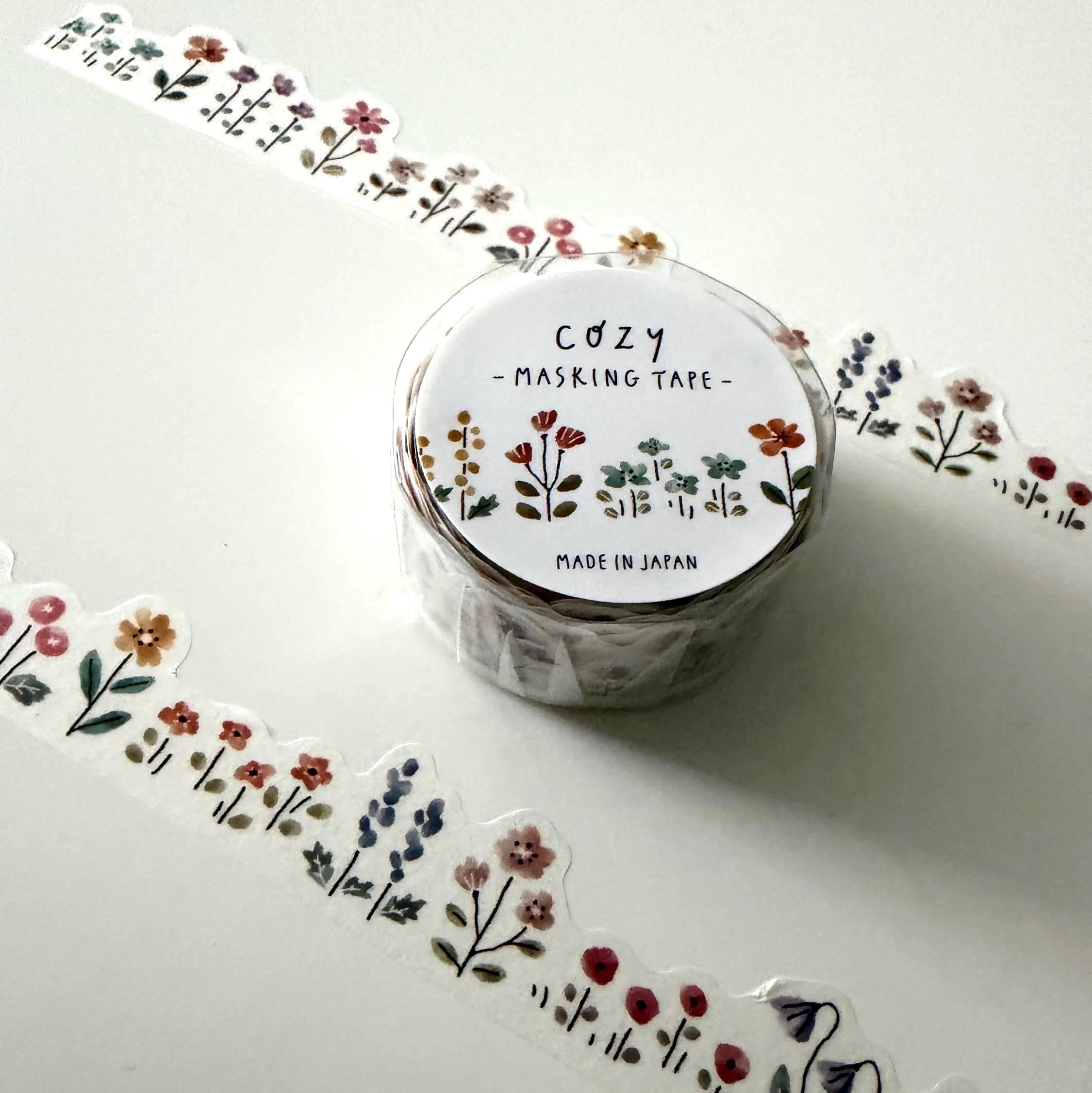 Flowers Cosy Die Cut Washi Tape MIND WAVE JAPAN