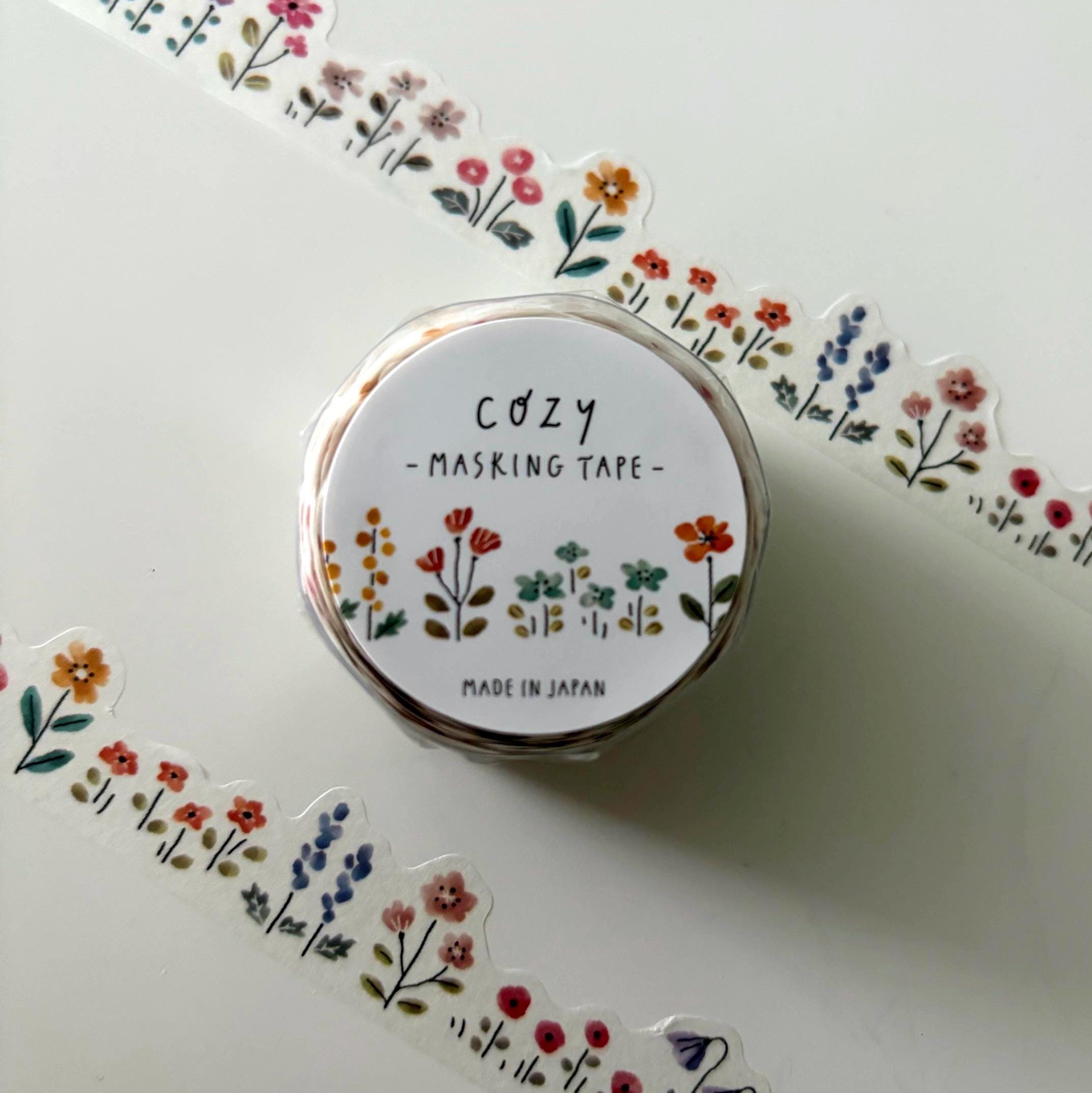 Flowers Cosy Die Cut Washi Tape MIND WAVE JAPAN