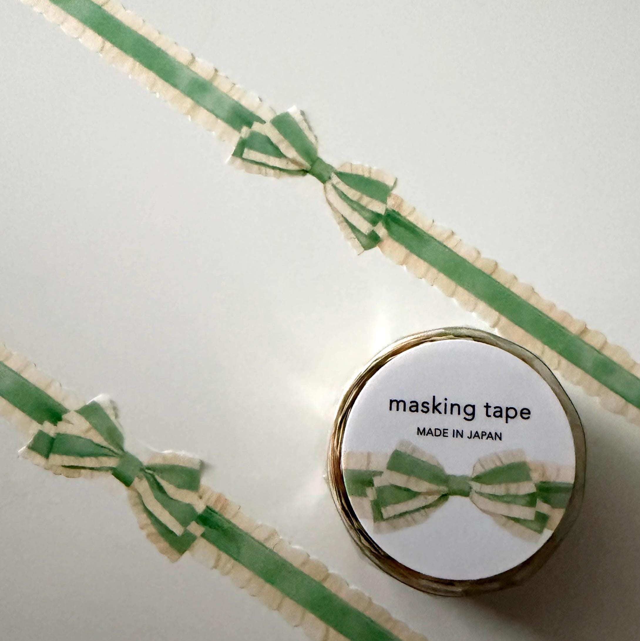 Green Ribbon Bow Washi Tape MIND WAVE JAPAN