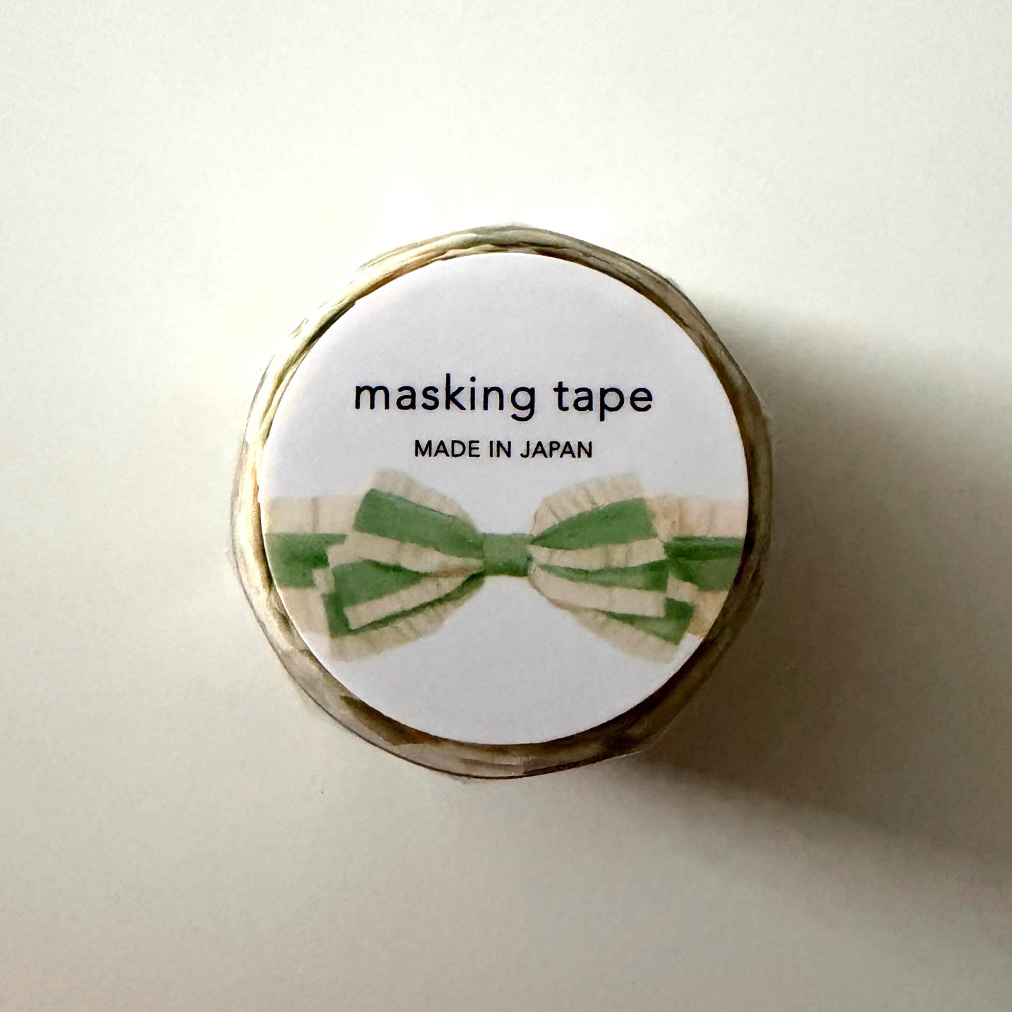 Green Ribbon Bow Washi Tape MIND WAVE JAPAN