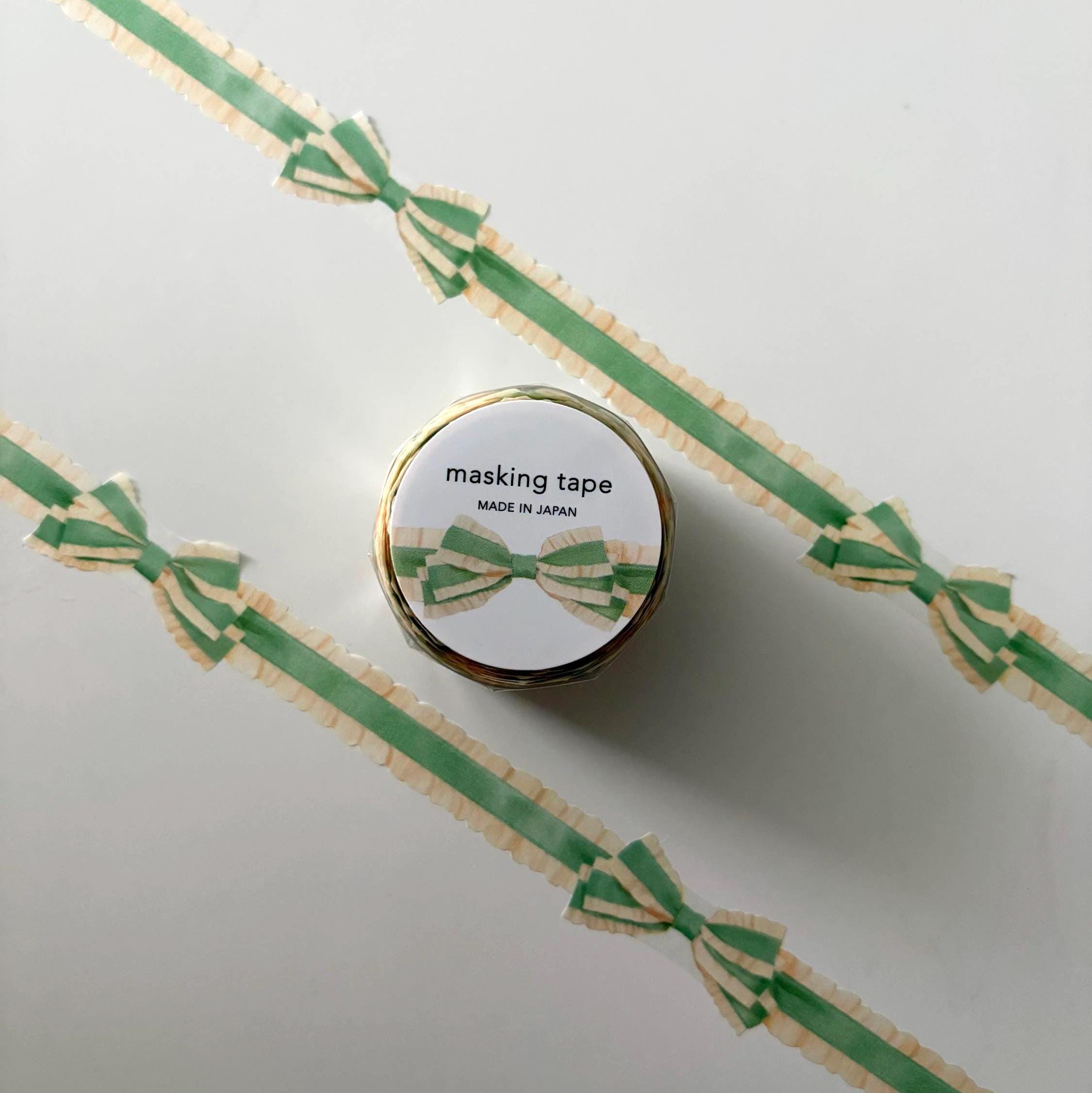 Green Ribbon Bow Washi Tape MIND WAVE JAPAN