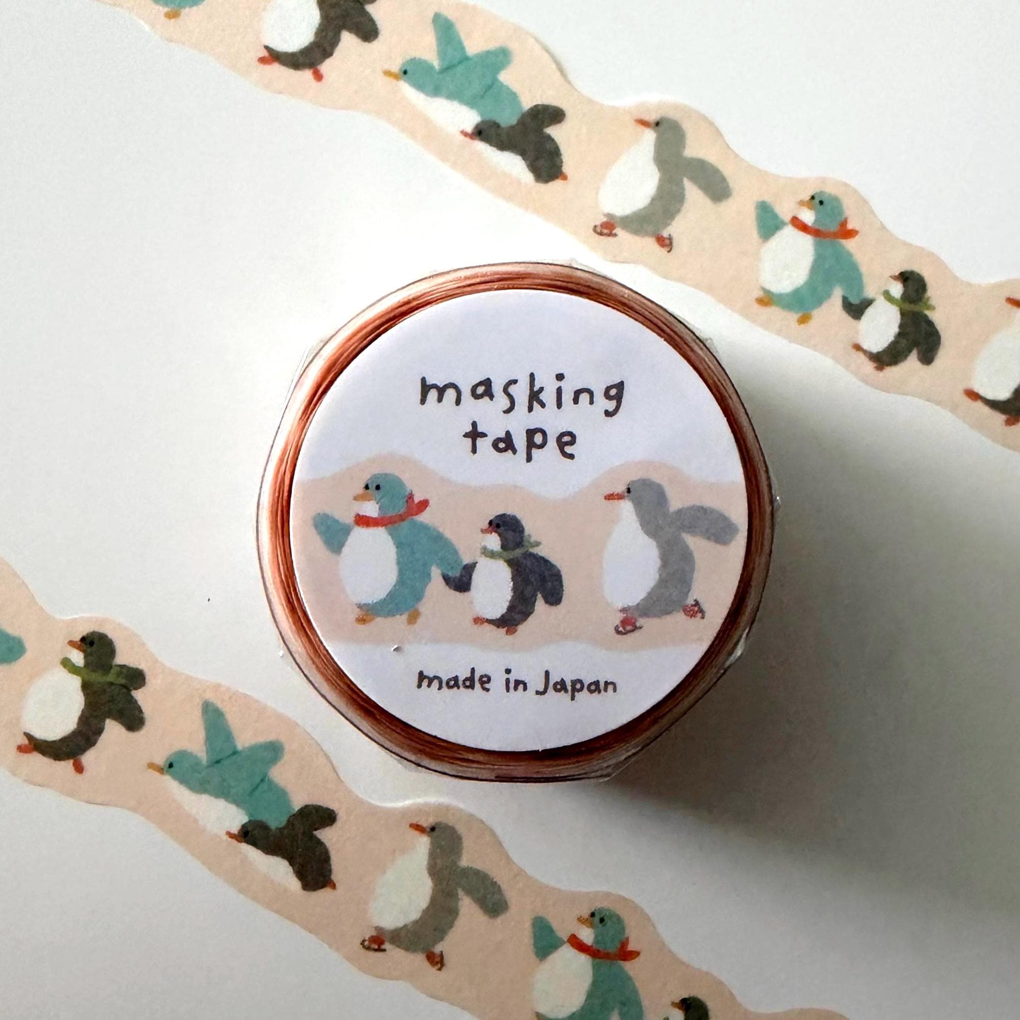 Penguin Die Cut Washi Tape MIND WAVE JAPAN
