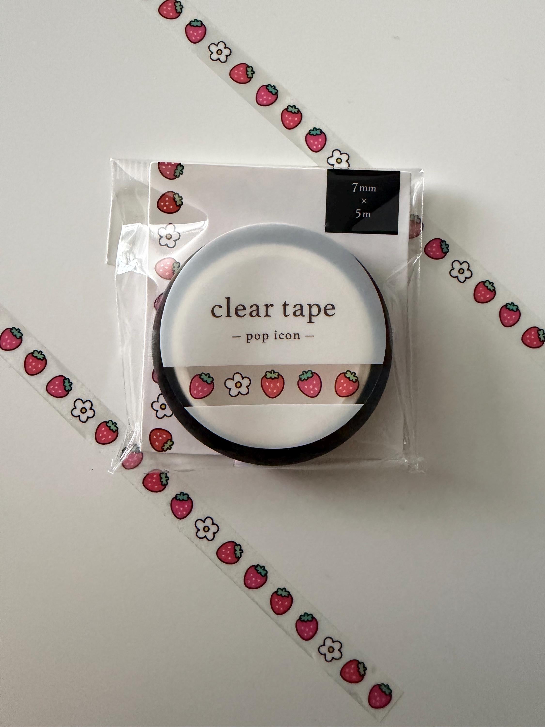 Strawberry Clear Washi Tape MIND WAVE JAPAN