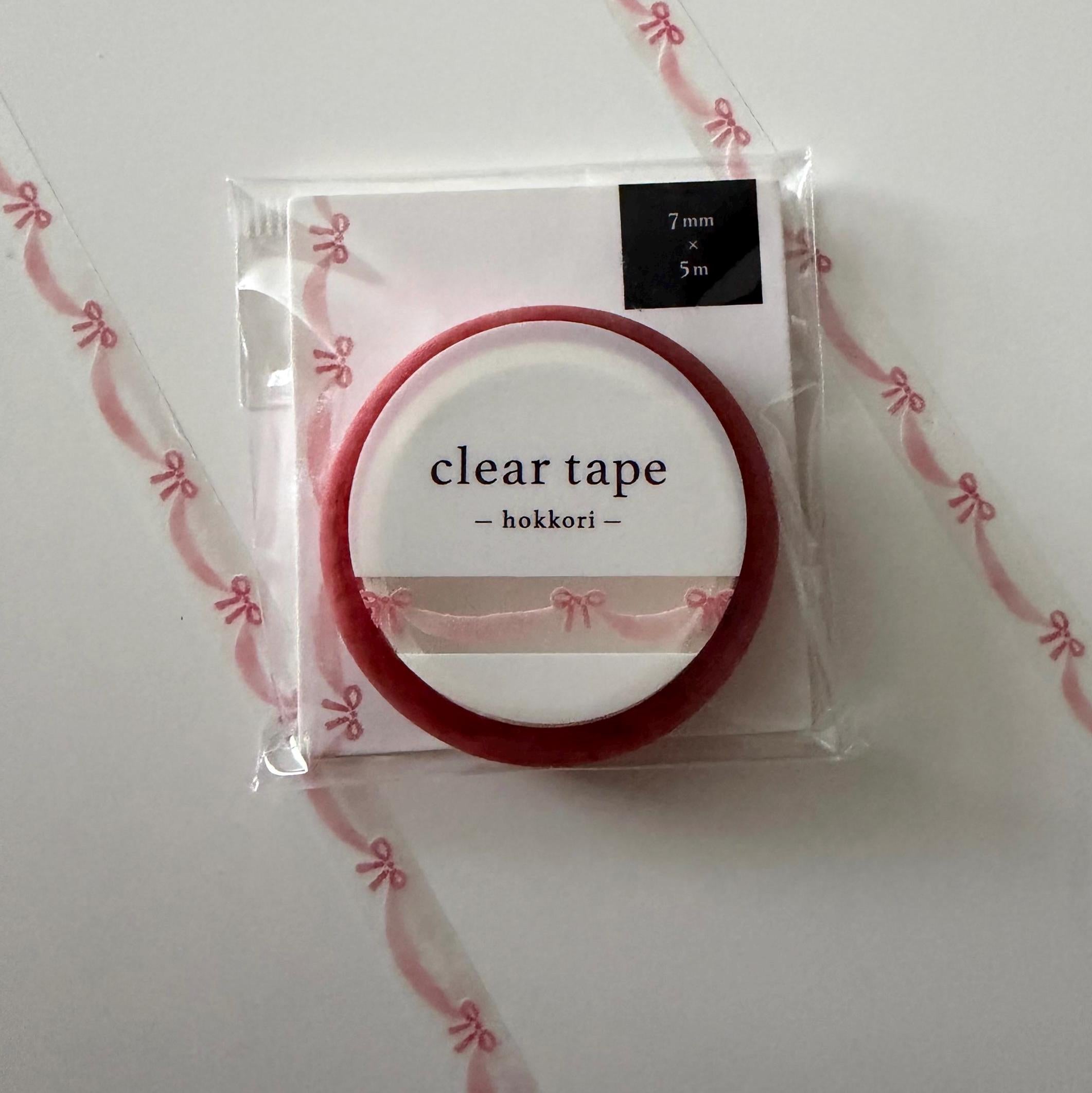 Hokkori Pink Bows Washi Tape MIND WAVE JAPAN