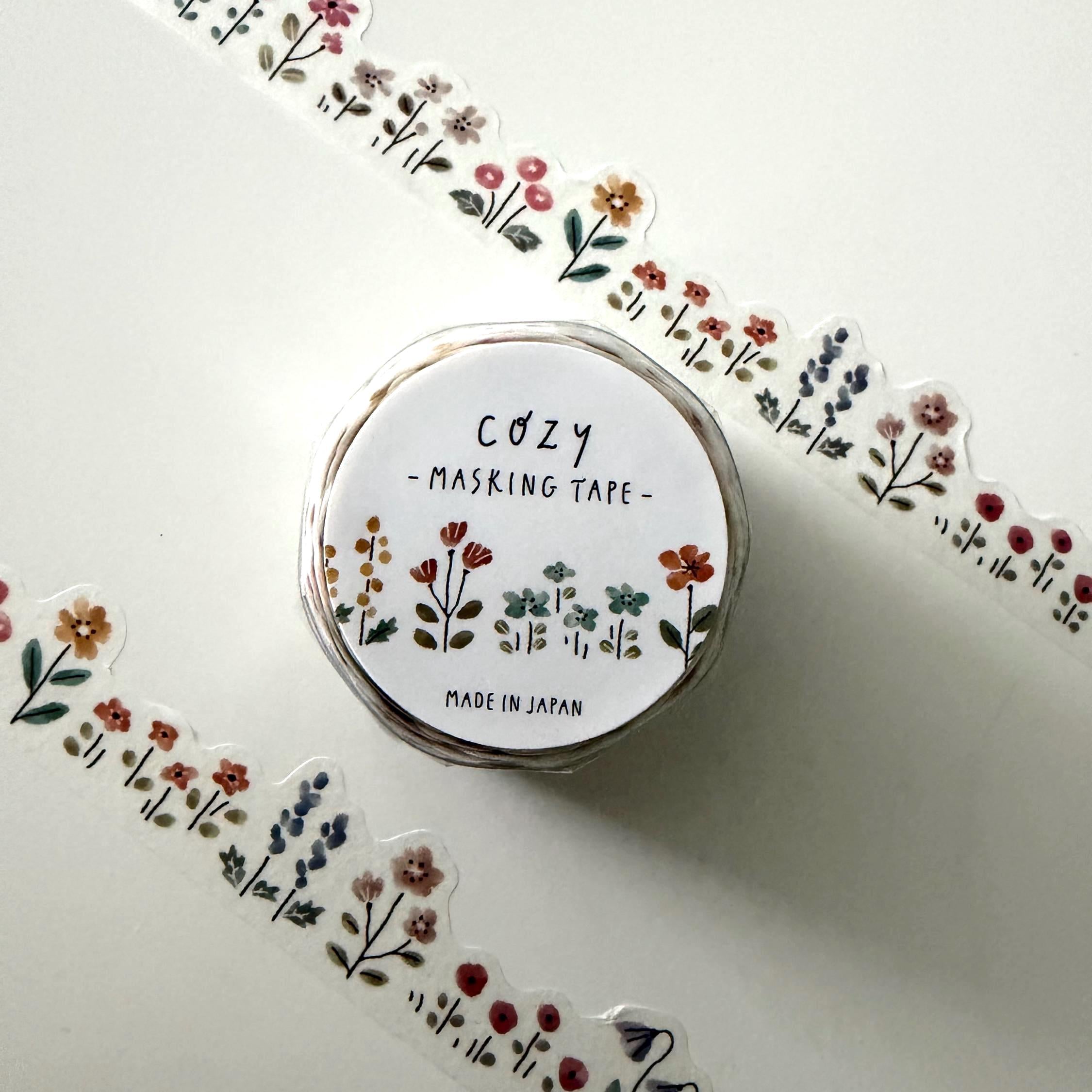 Flowers Cosy Die Cut Washi Tape MIND WAVE JAPAN