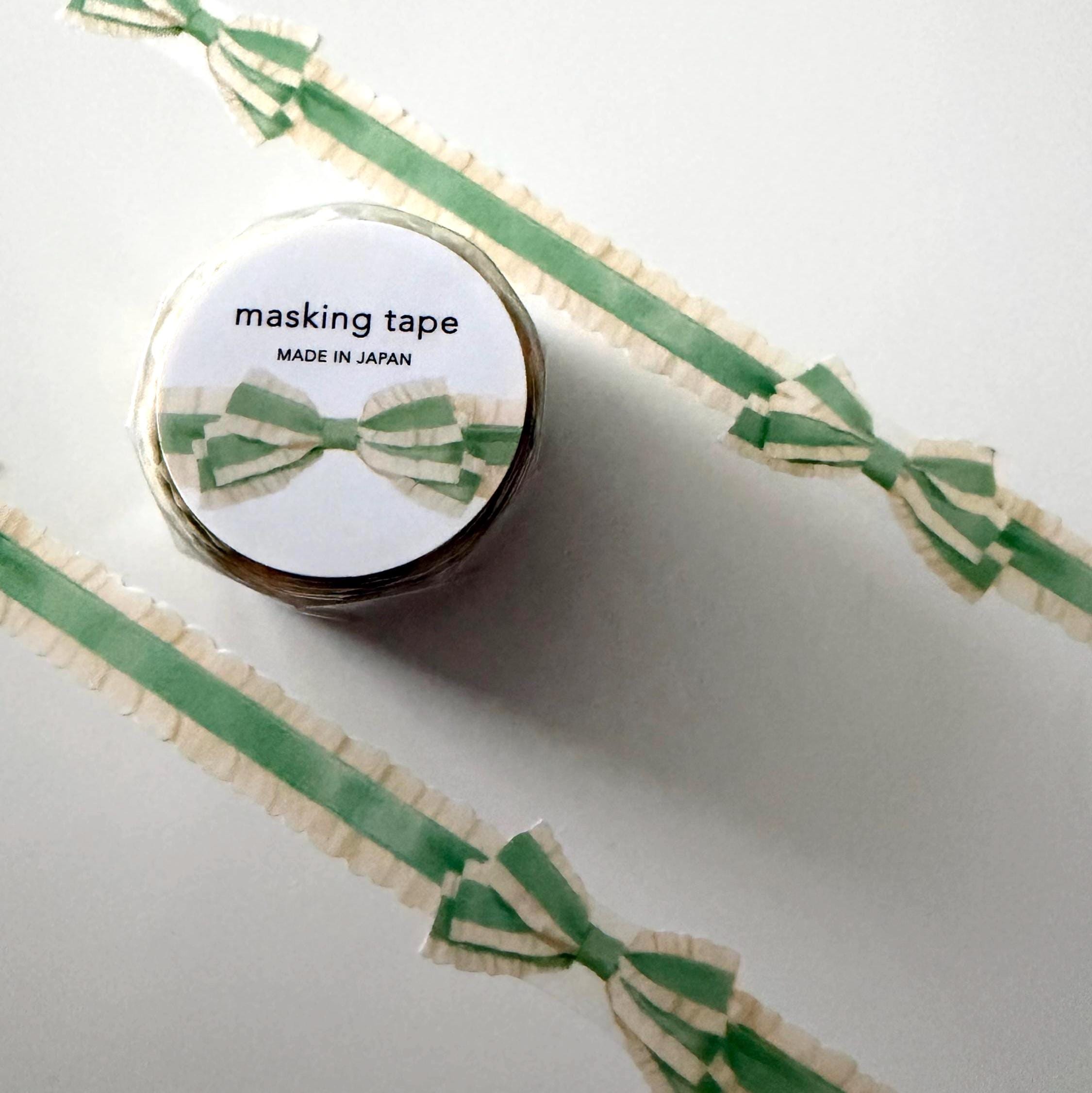 Green Ribbon Bow Washi Tape MIND WAVE JAPAN
