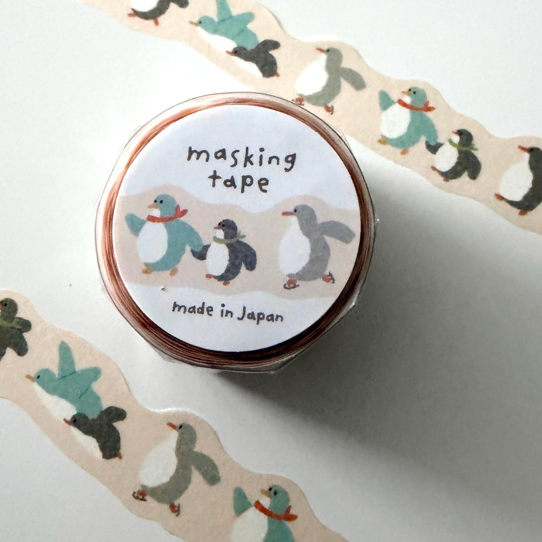 Penguin Die Cut Washi Tape MIND WAVE JAPAN
