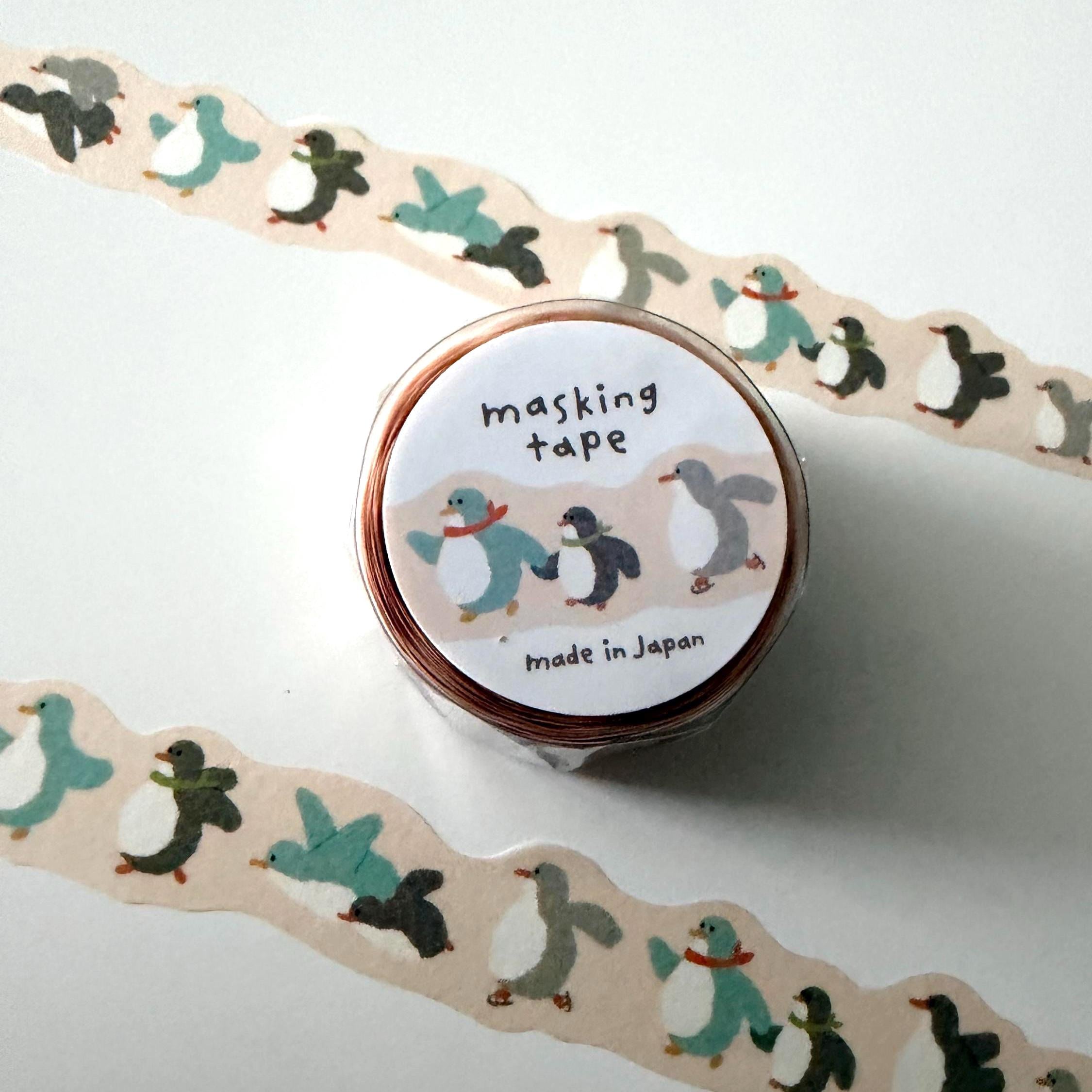 Penguin Die Cut Washi Tape MIND WAVE JAPAN