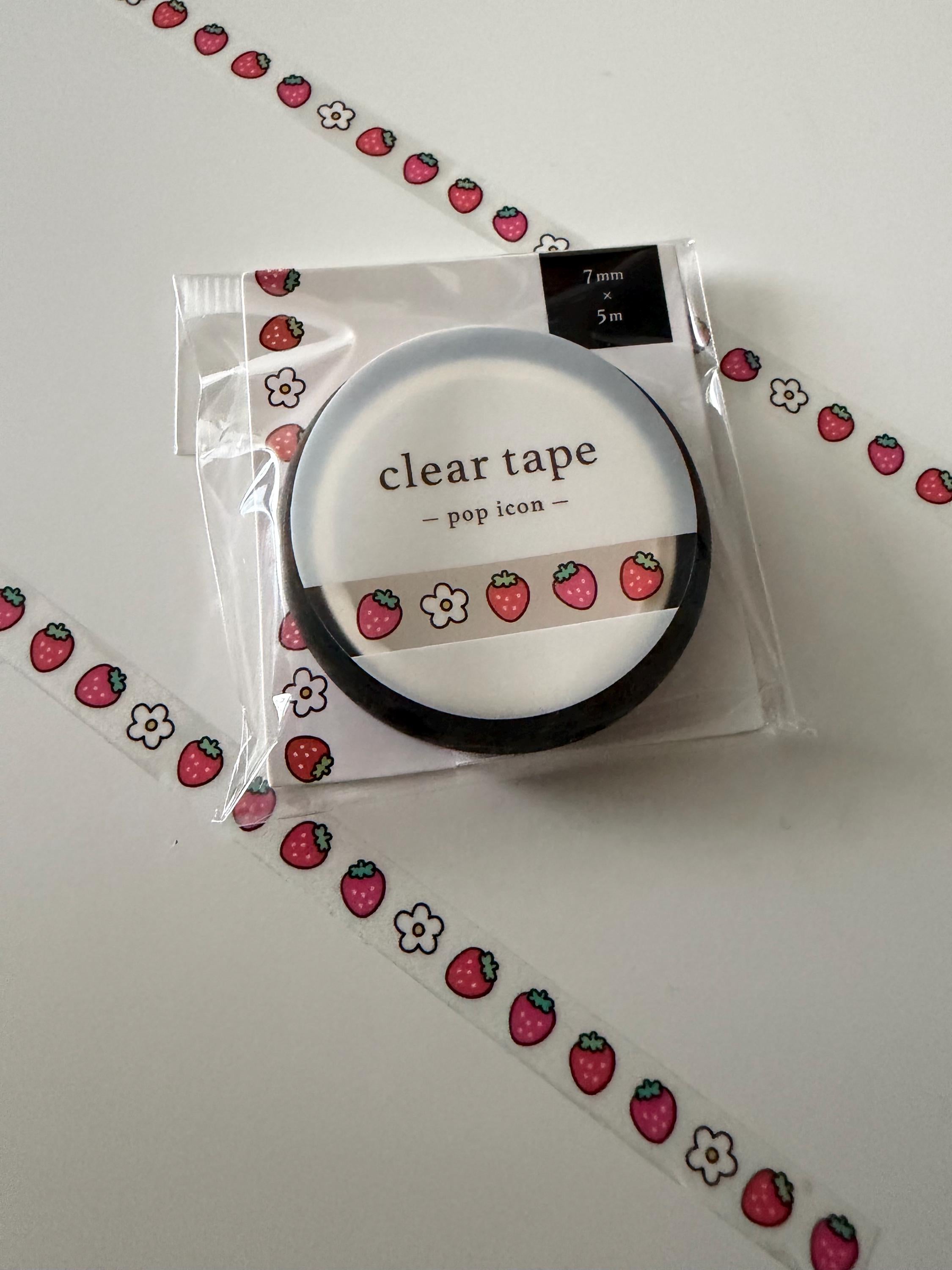 Strawberry Clear Washi Tape MIND WAVE JAPAN