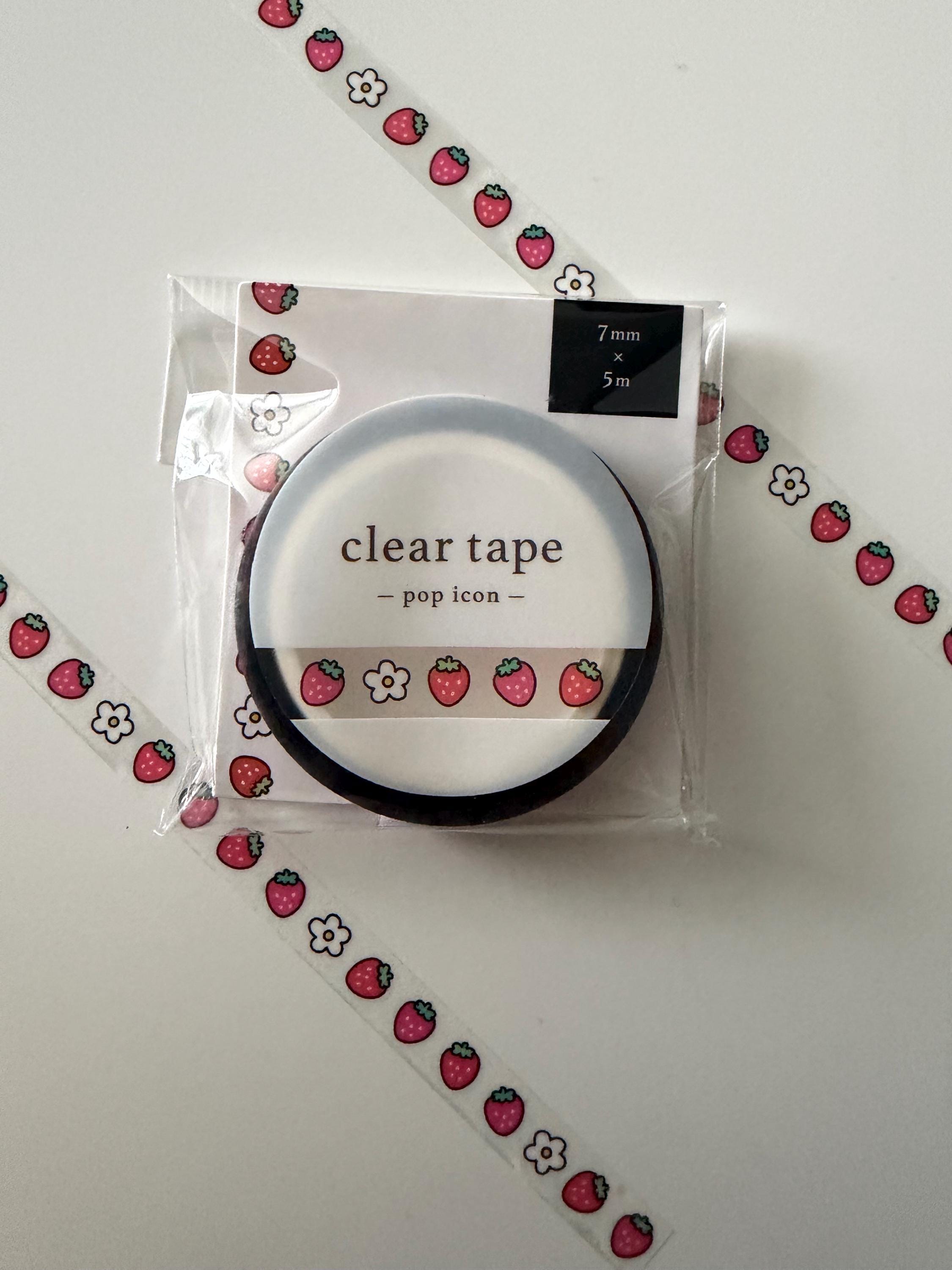 Strawberry Clear Washi Tape MIND WAVE JAPAN