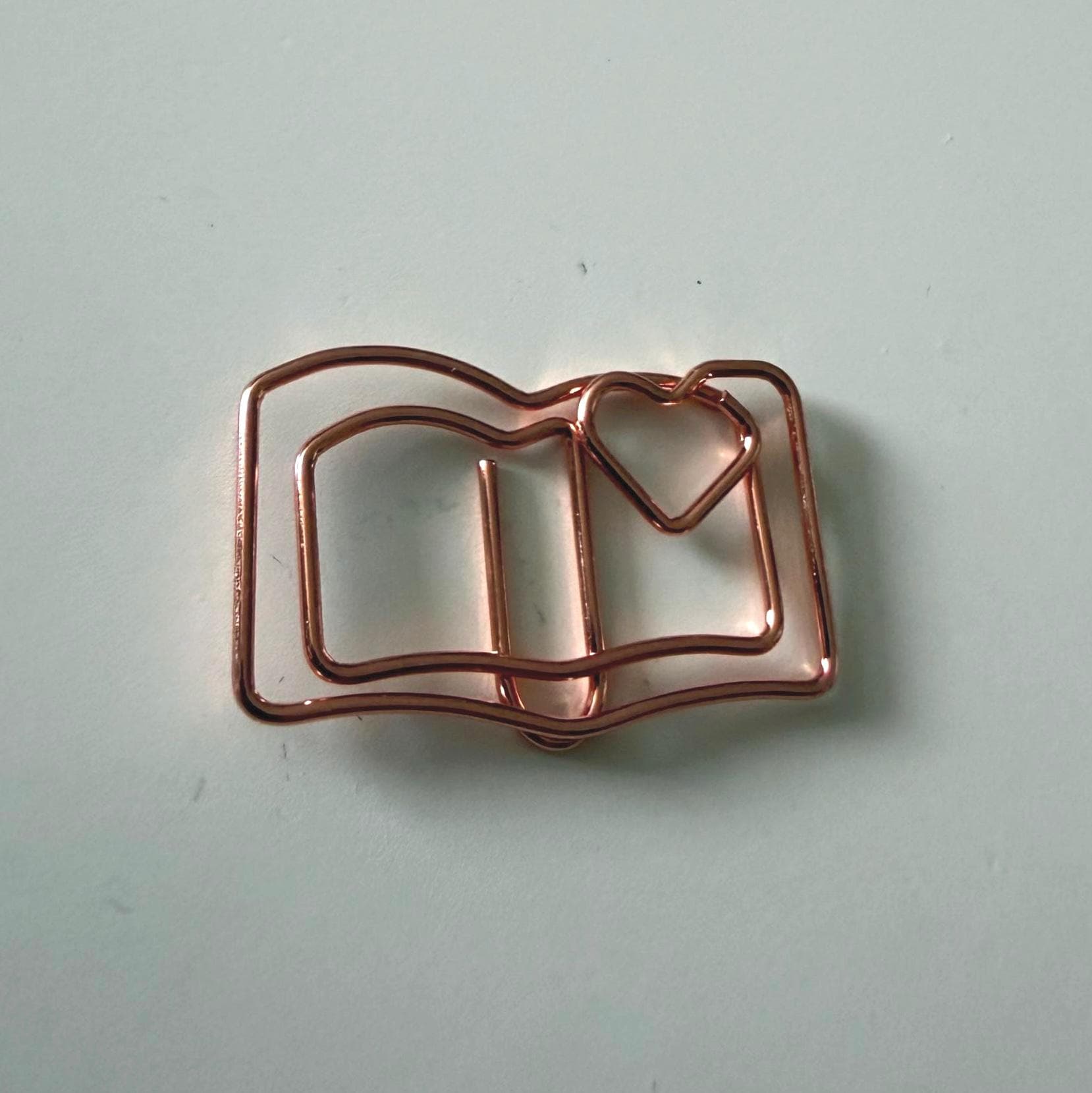 Rose Gold Book Style Paper Clips