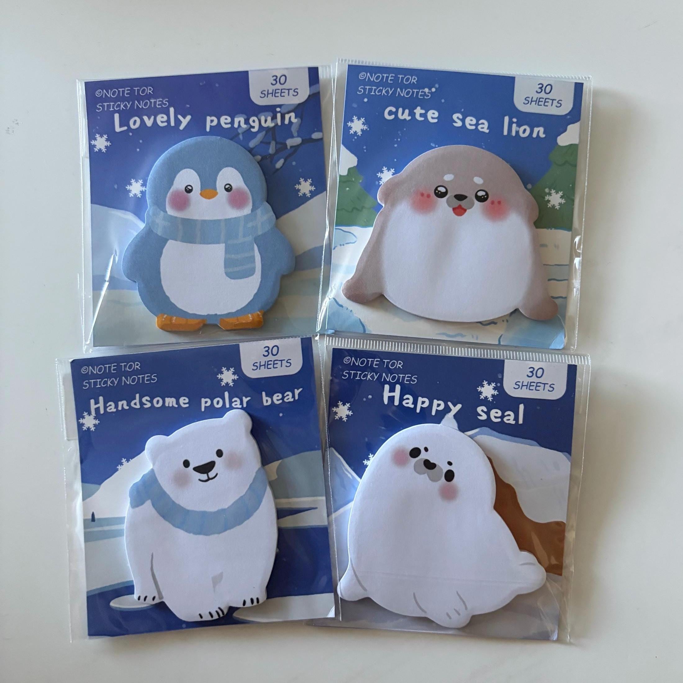 Winter Animal Sticky Notes