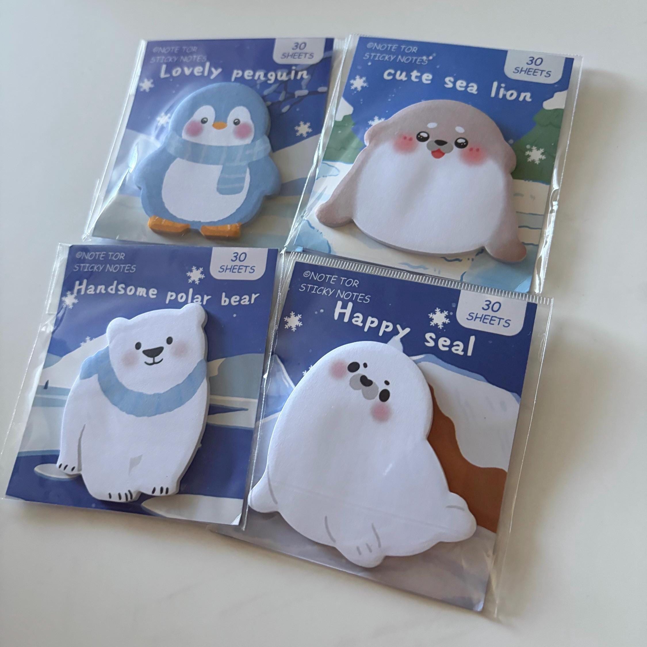 Winter Animal Sticky Notes