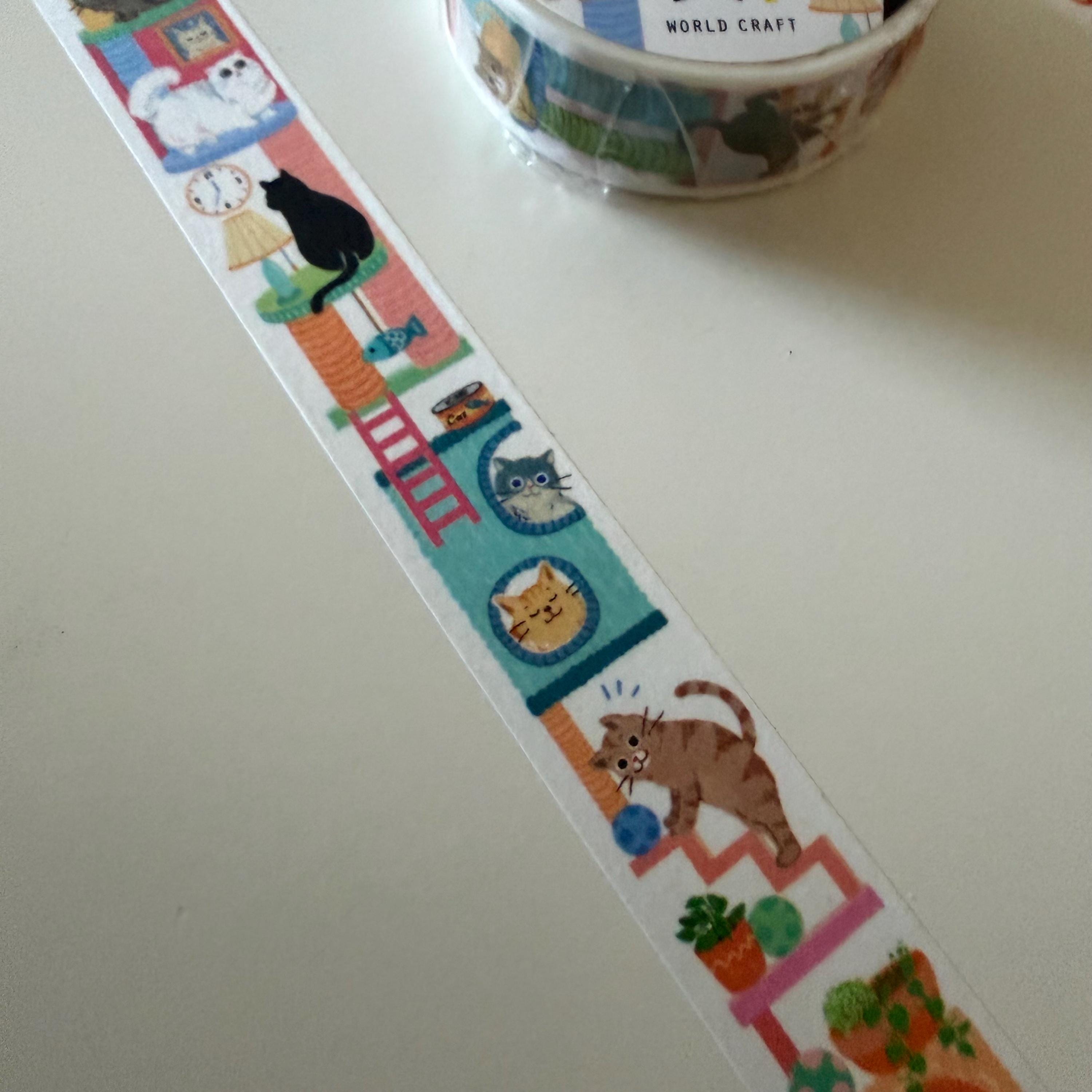 Japanese Cat Washi Tape WORLD CRAFT