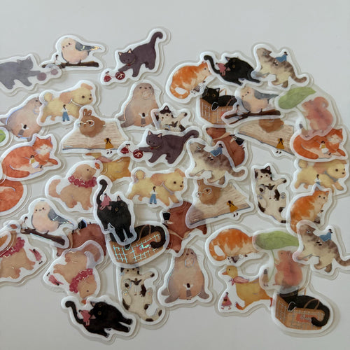 Animal Flake Stickers BGM Petite Story
