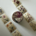 Floral Dark Academia Stamp Washi Tape