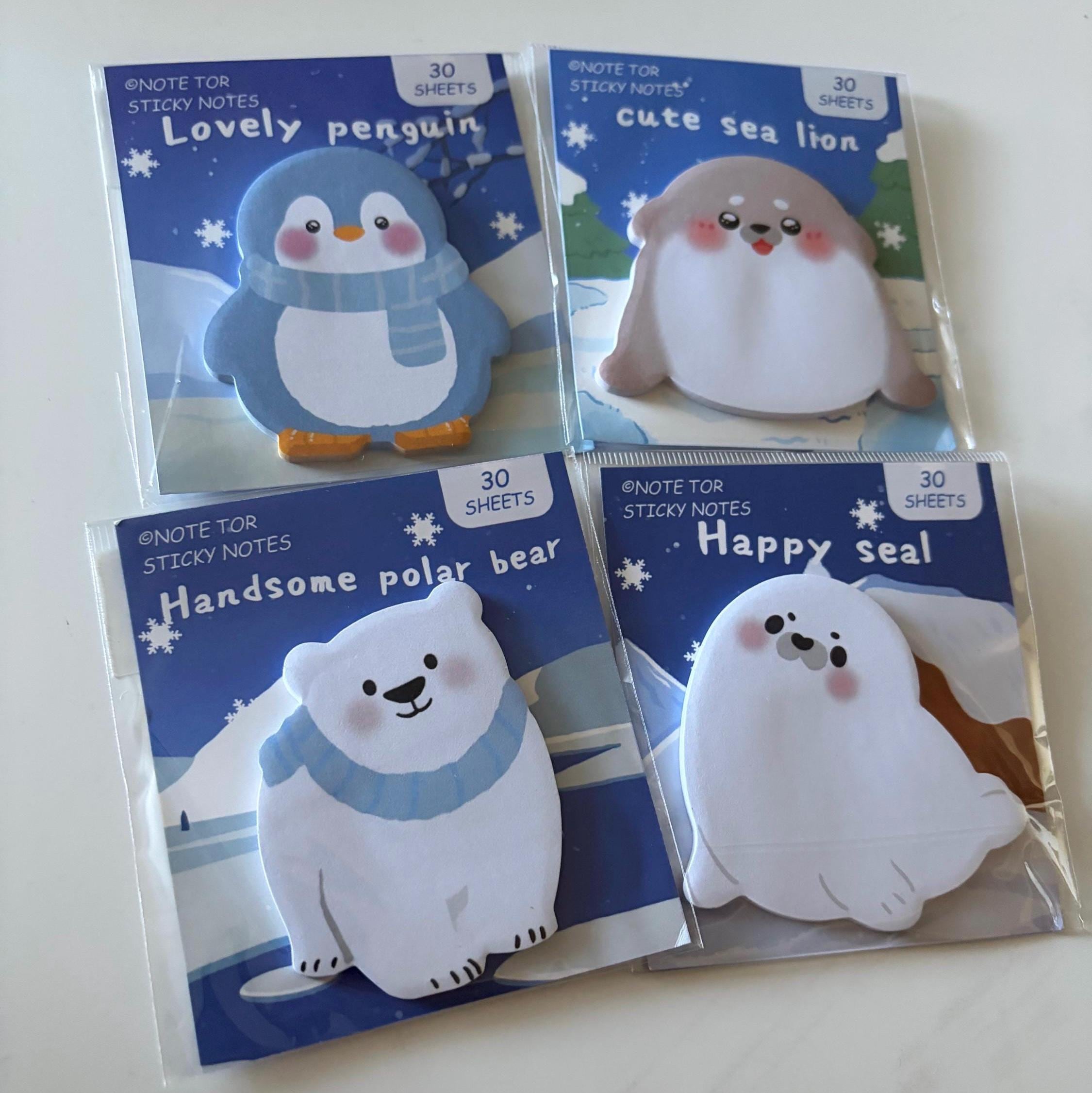 Winter Animal Sticky Notes