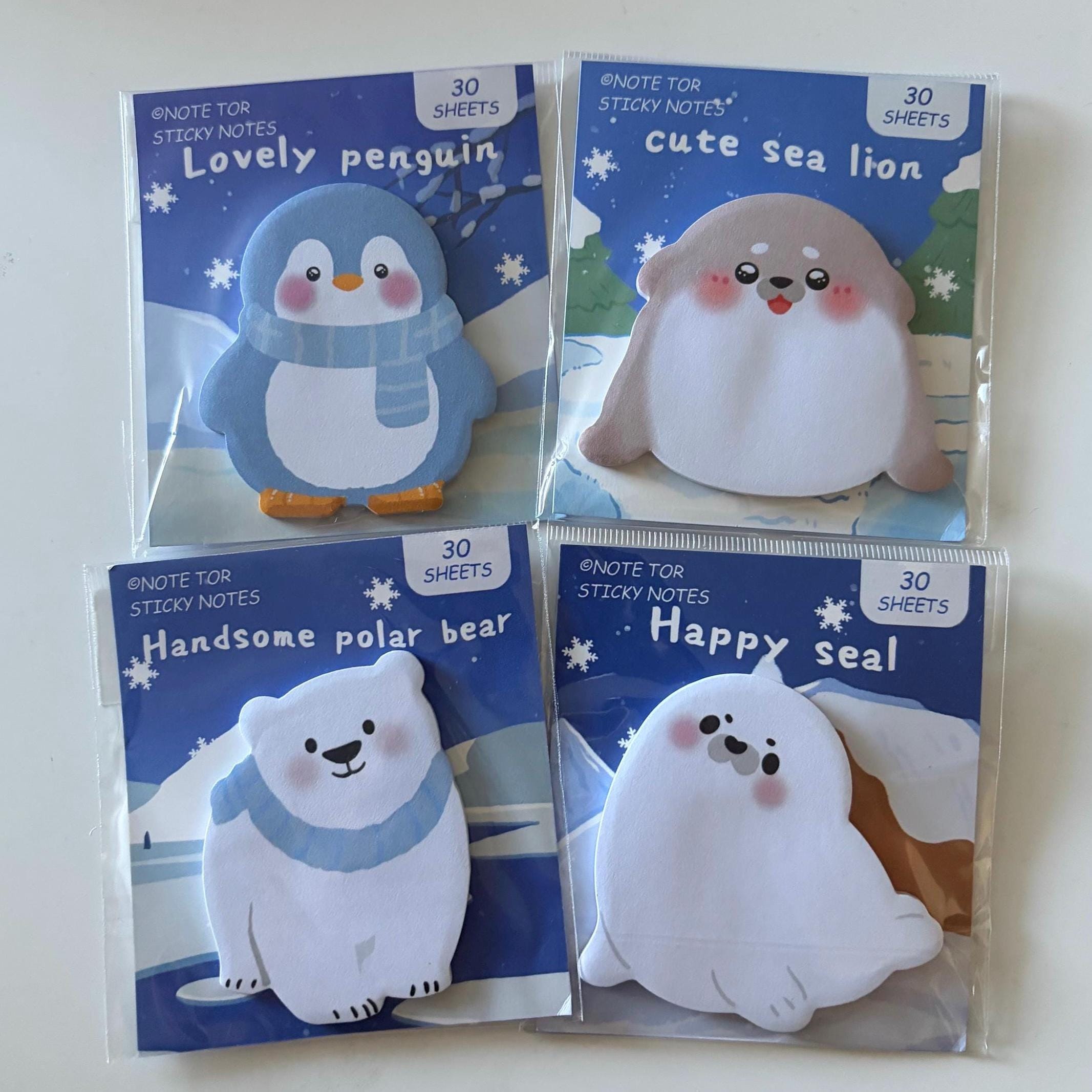 Winter Animal Sticky Notes