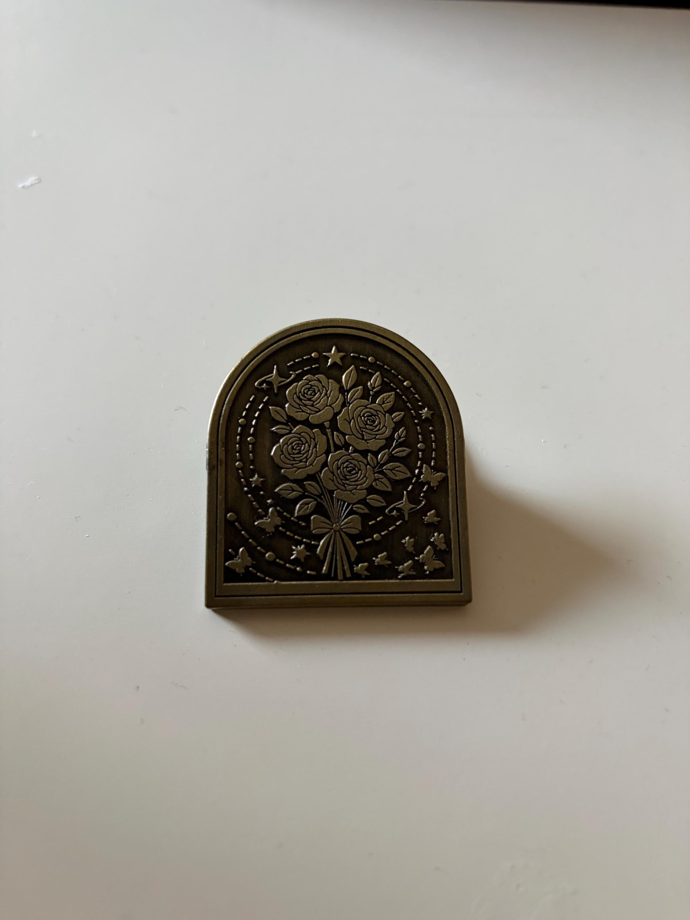 Brass Style Flowers Clip