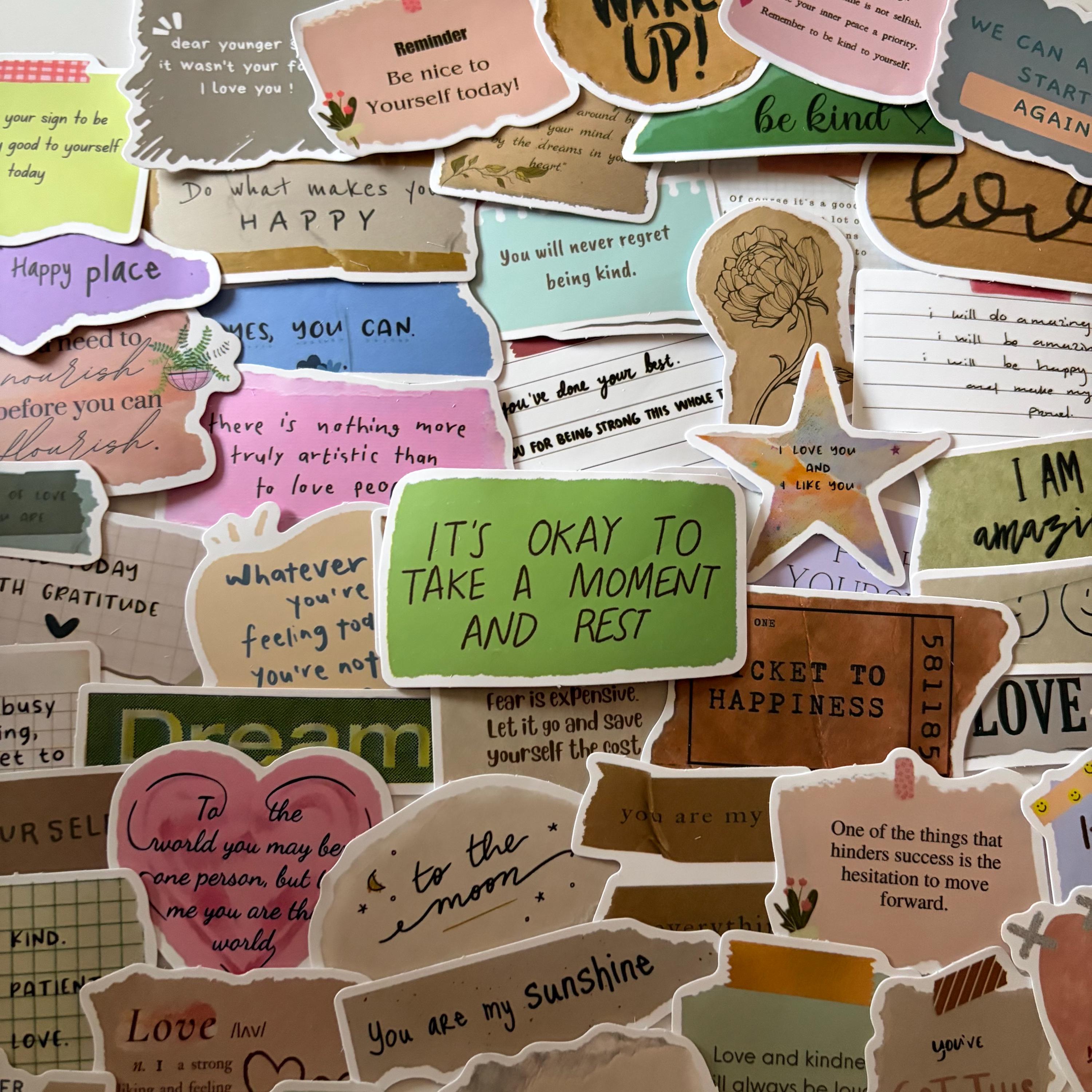 Self Care Quote Stickers