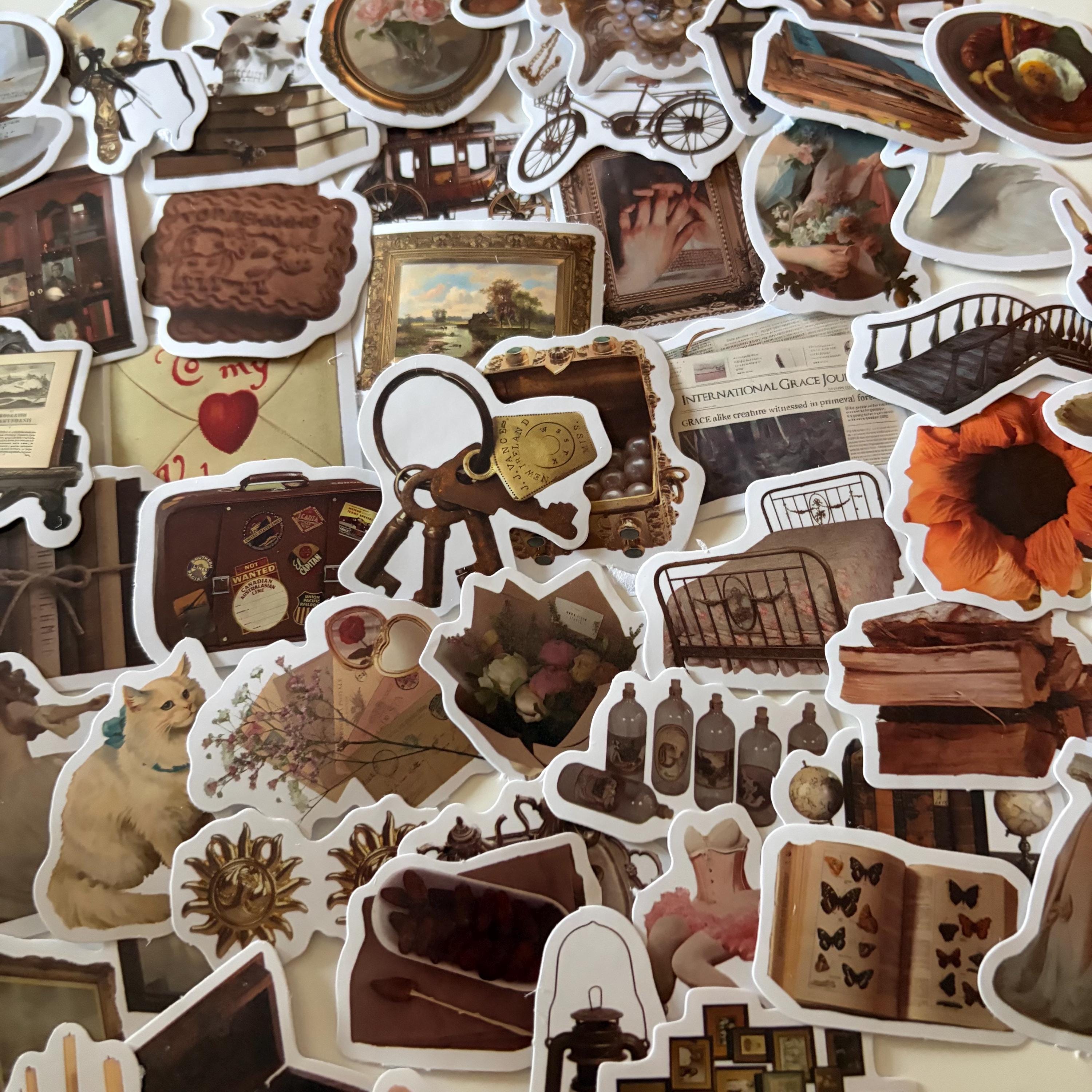 Autumn Dark Academia Vintage Stickers