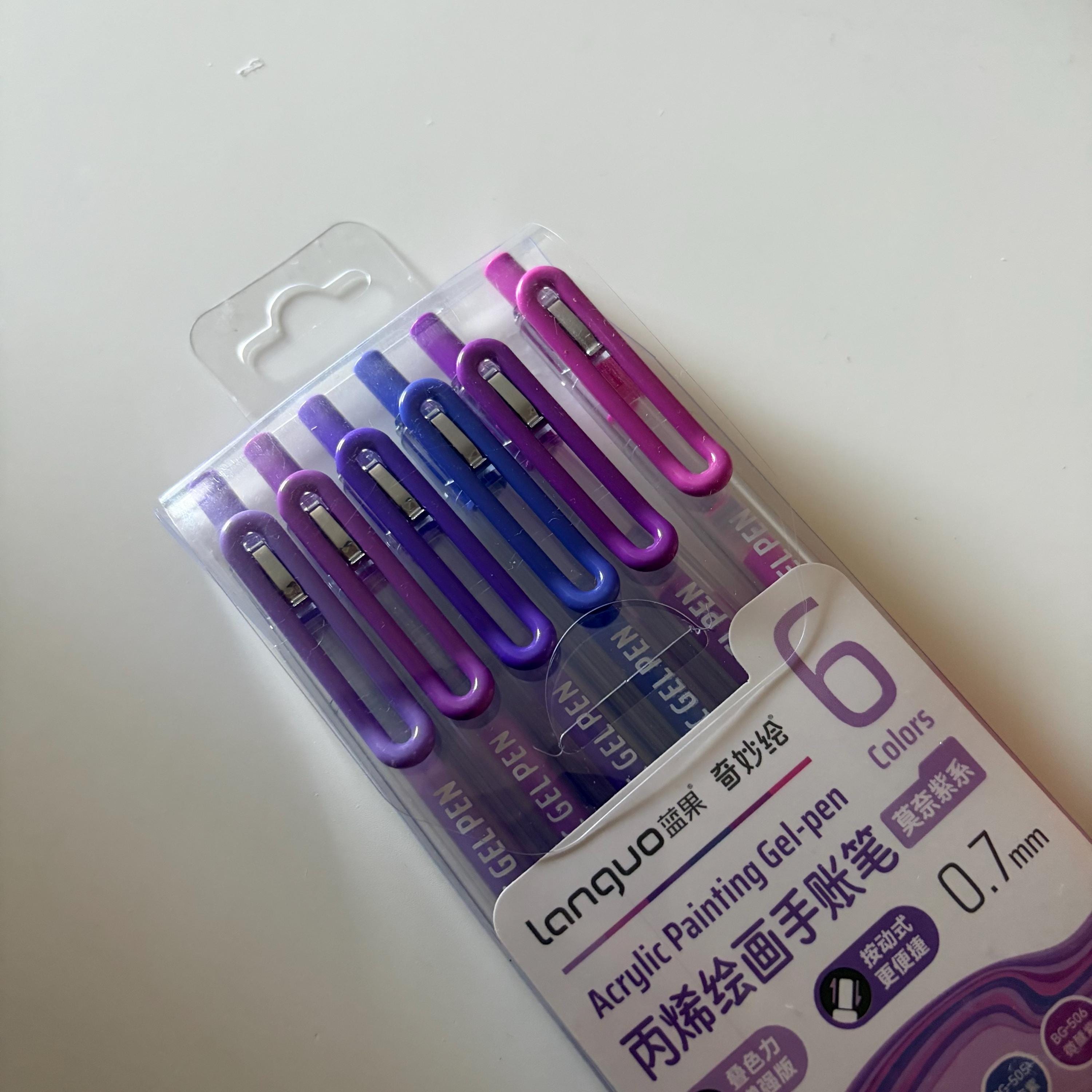Acrylic Gel Fine Ink Pens