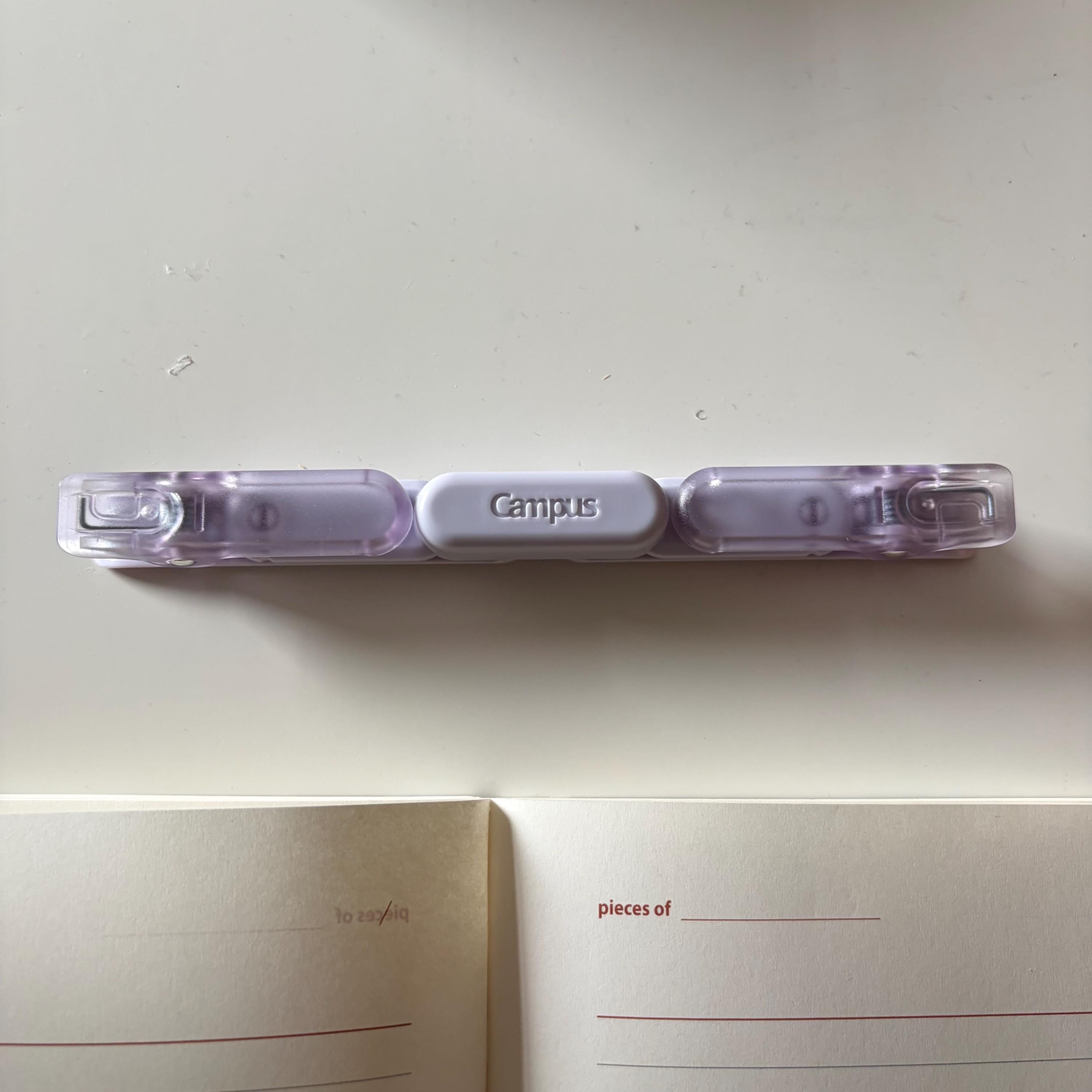 Campus Compact Portable Book Clip Purple