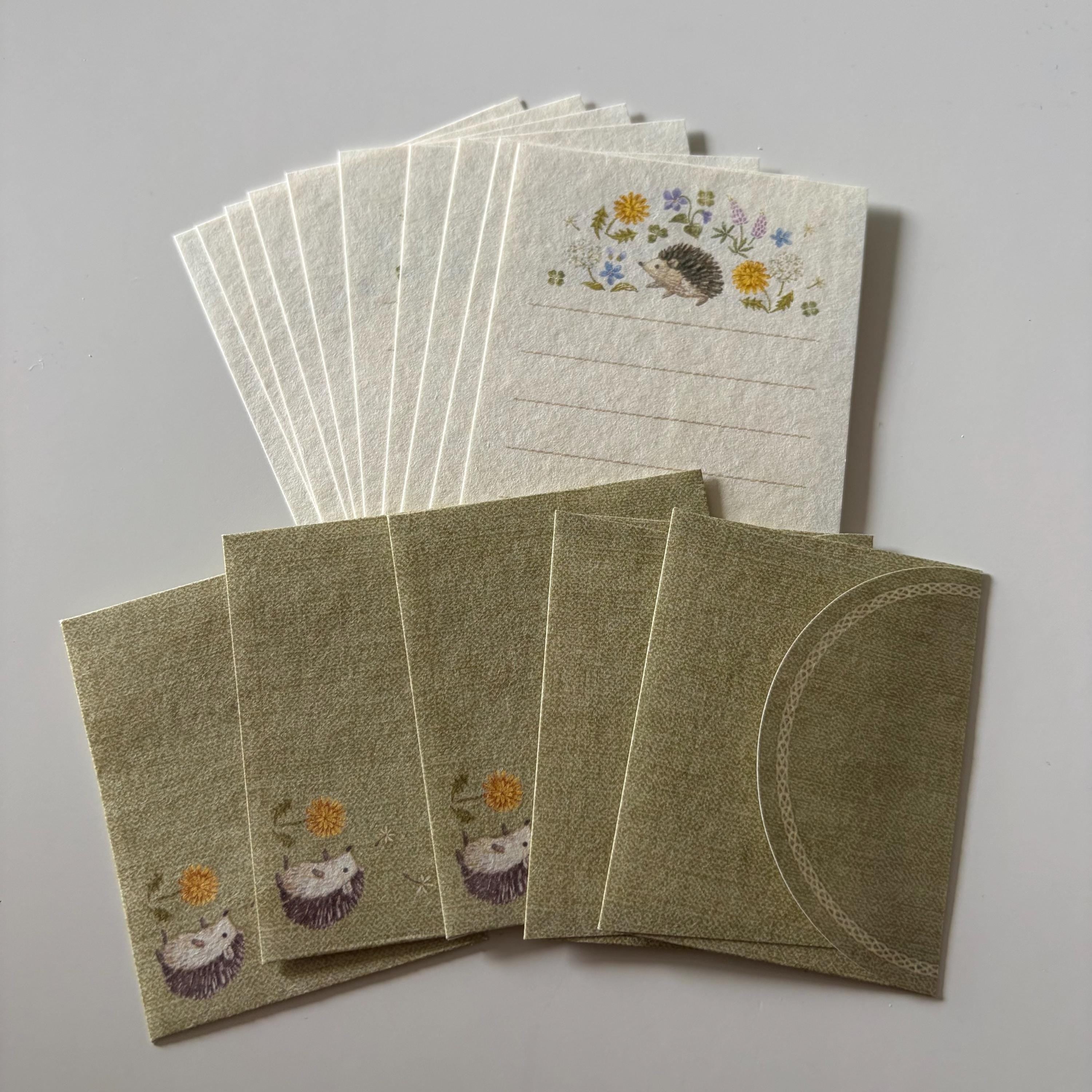 Fleurs et chance Mini Japanese Letter Writing Set