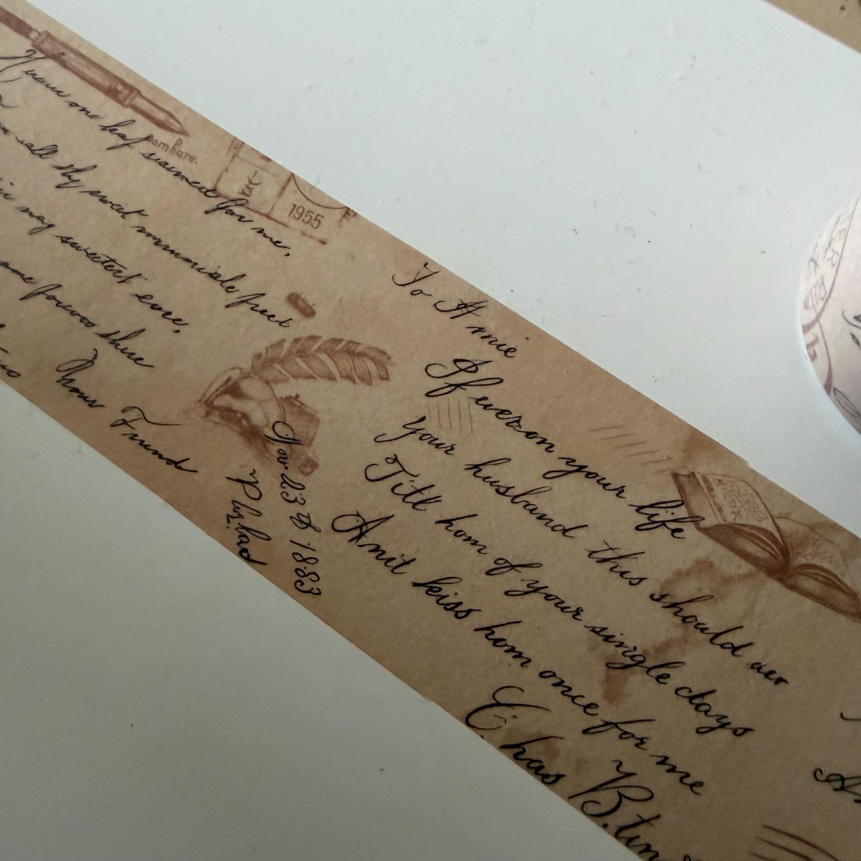 Dark Academia Style Washi Tape
