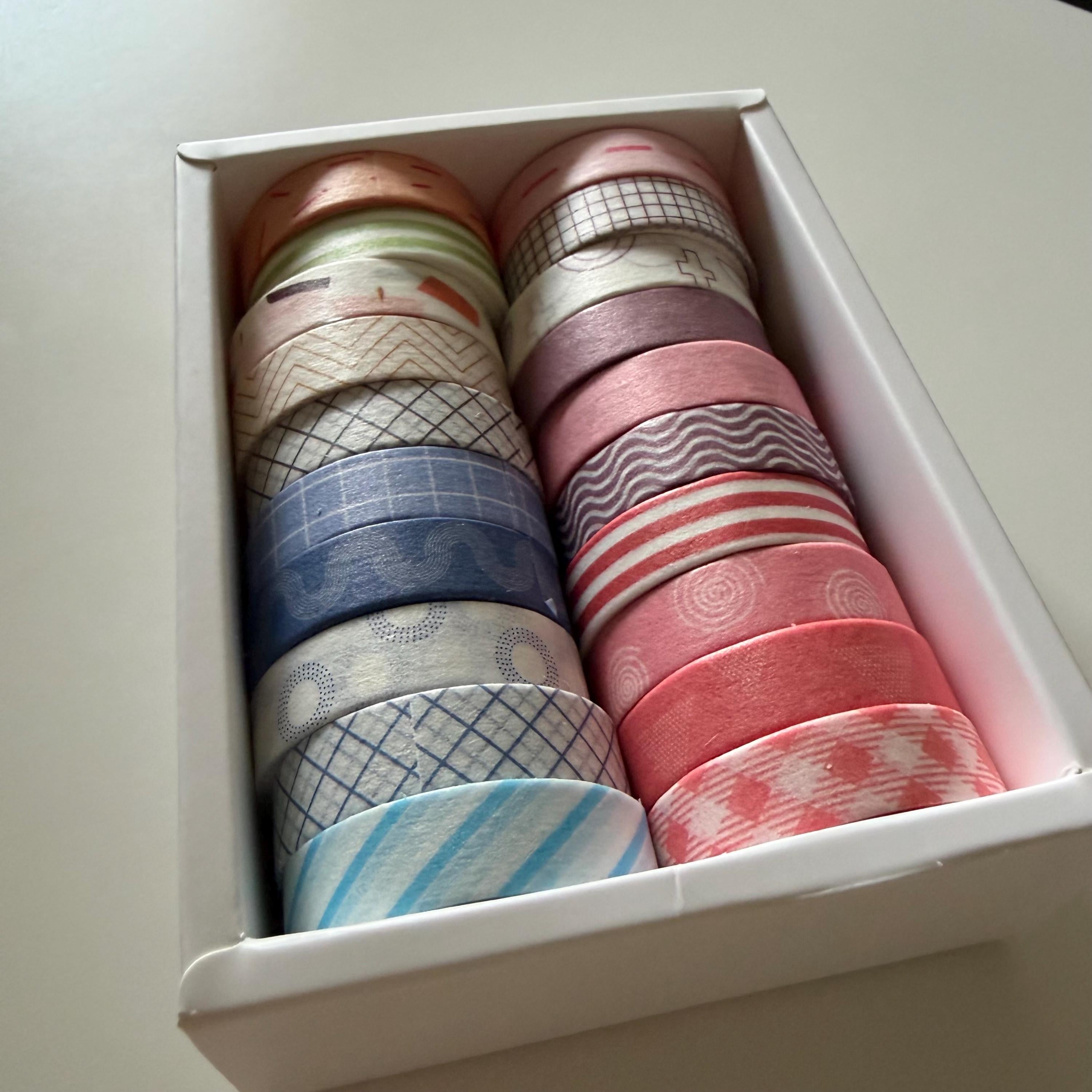 Multicoloured Patterned Washi Tape Bundle