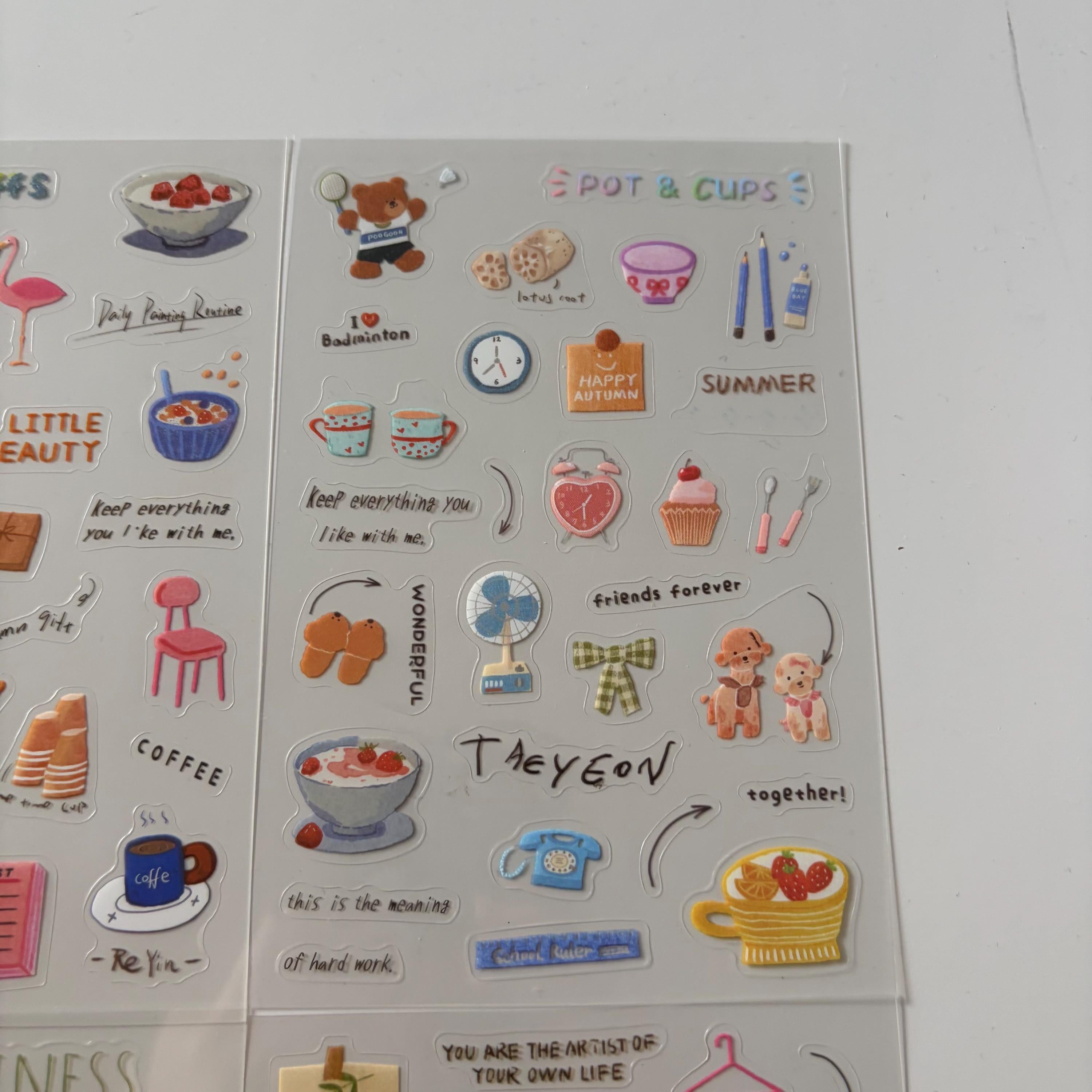 Colourful Modern Sticker Sheet