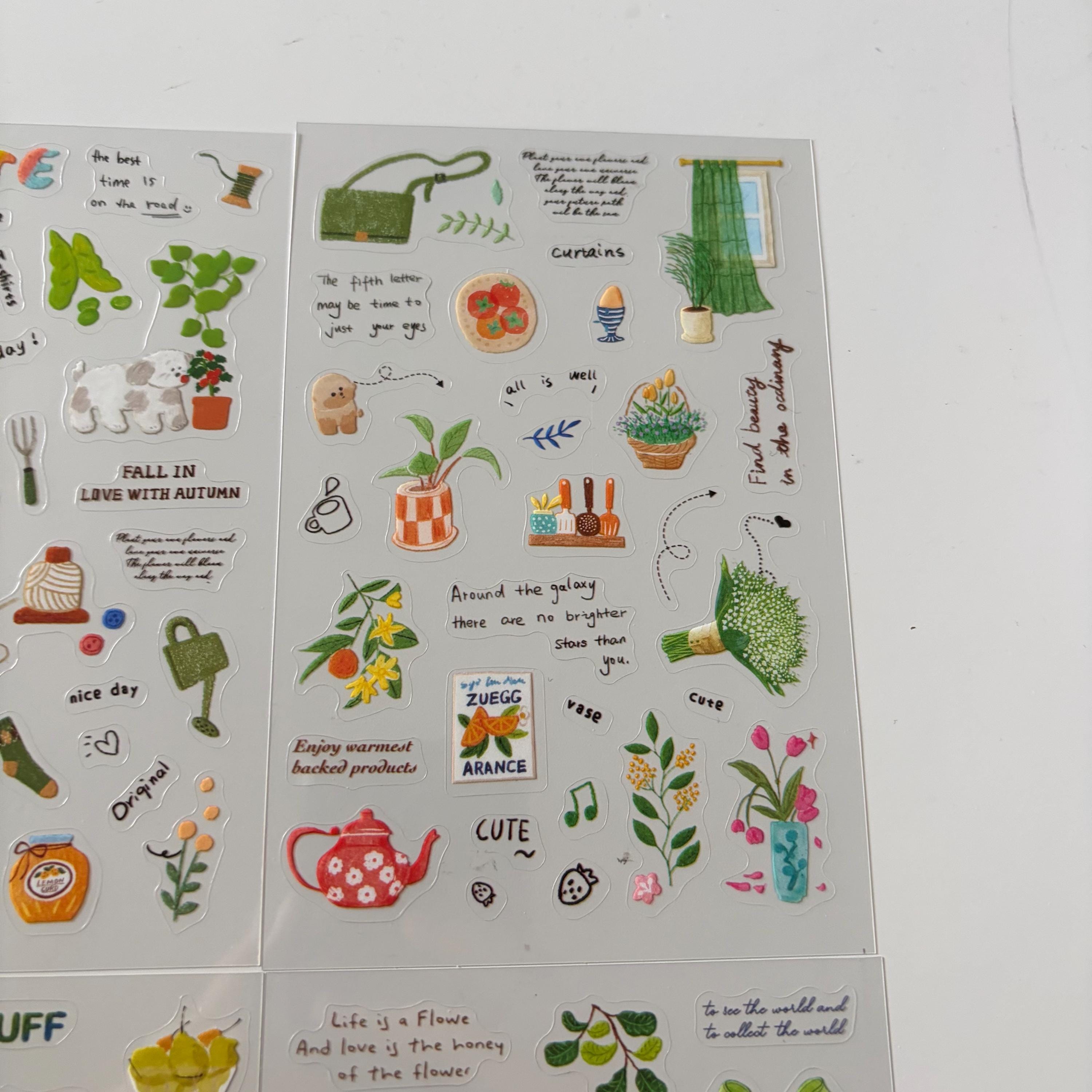 Green Plants Sticker Sheet