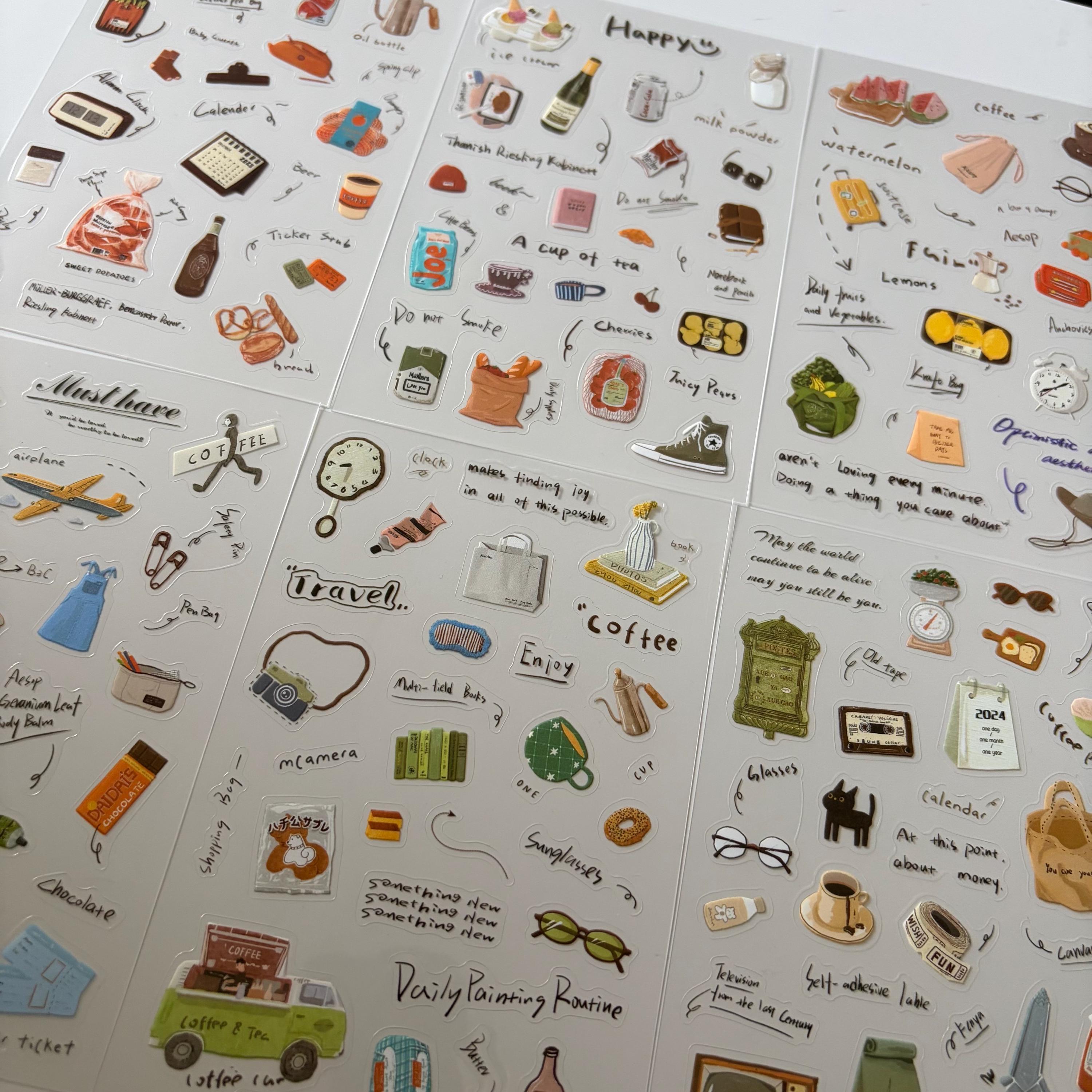 Travel Coffee Sticker Sheet