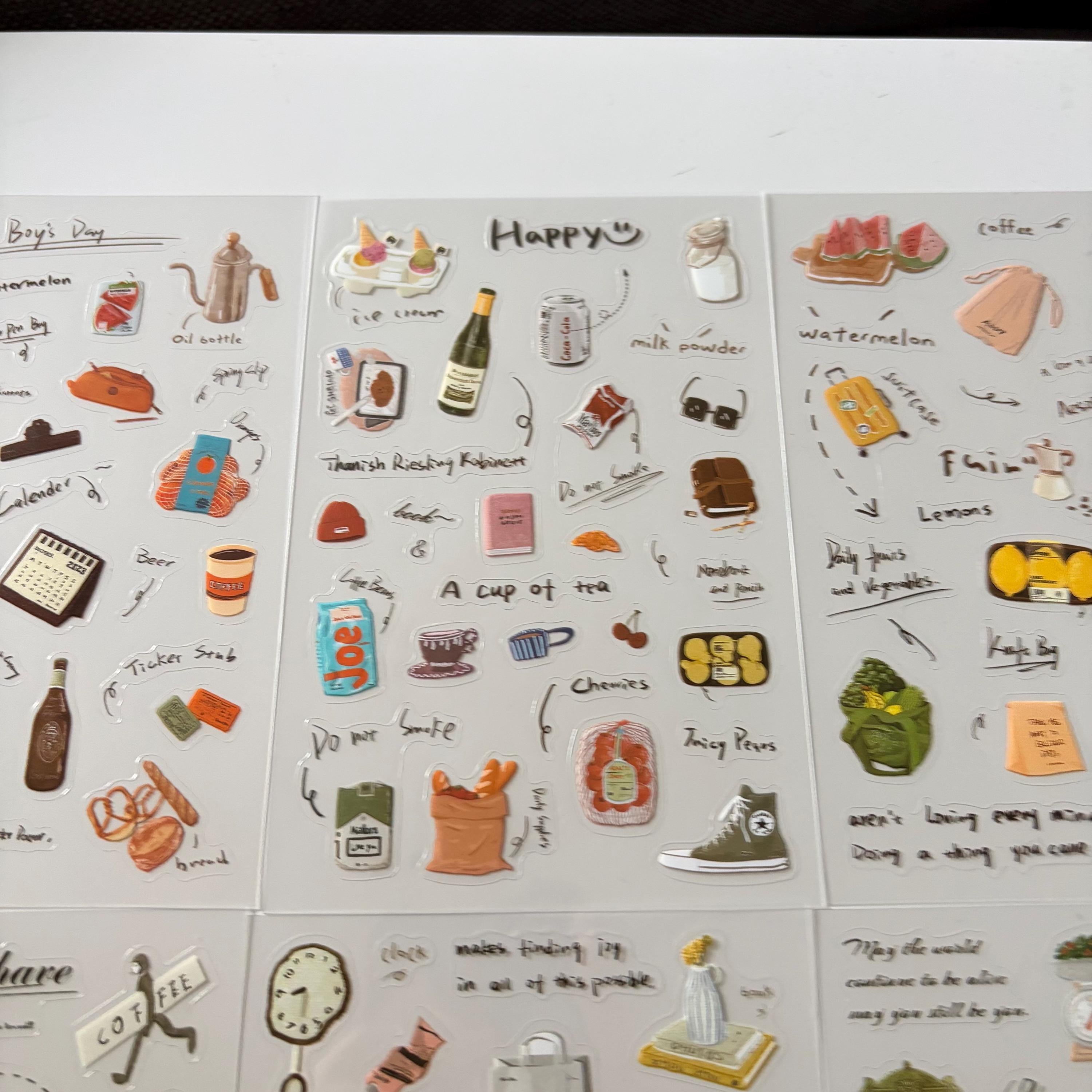 Travel Coffee Sticker Sheet