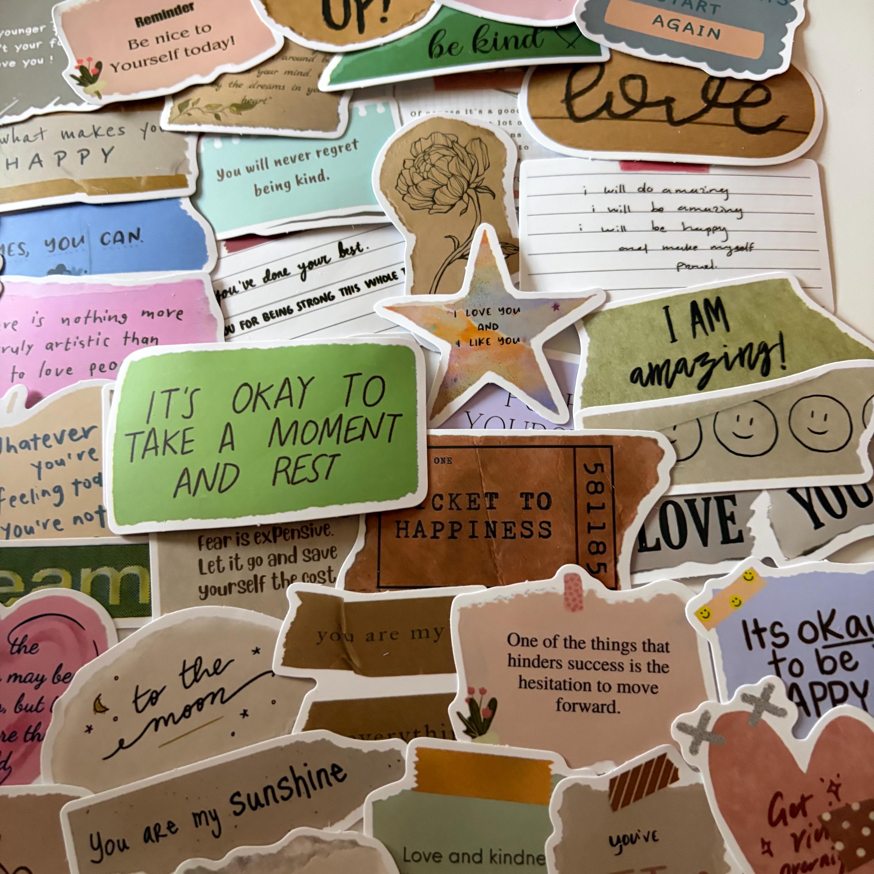 Self Care Quote Stickers